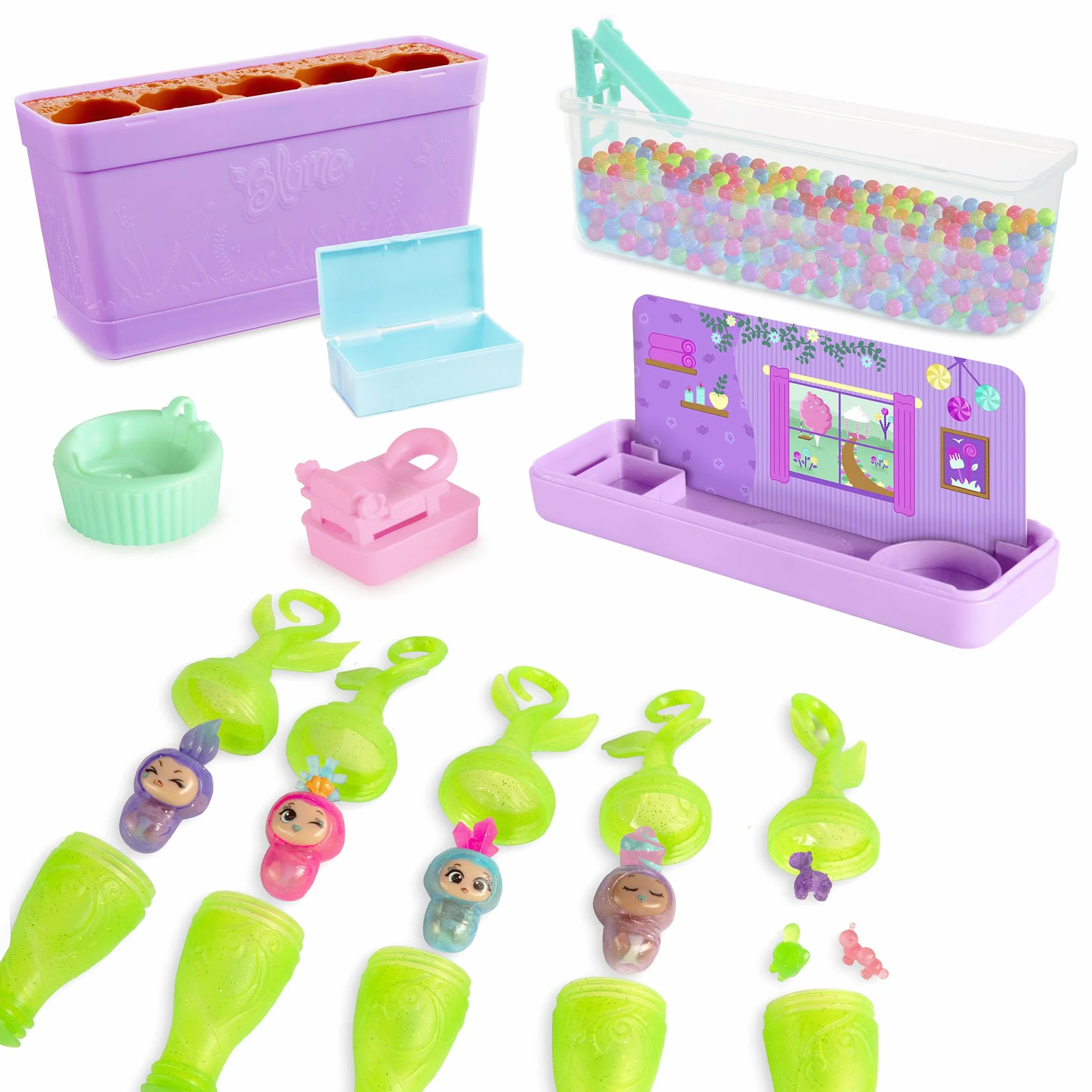 Bizak Pop Surprise Mega Set Bebés y Sorpresas, 5 cápsulas con bebés, Accesorios y Piscina, Gender Reveal, Disfraces Intercambiables, +50 para coleccionar, a Partir de 3 años (64580002)