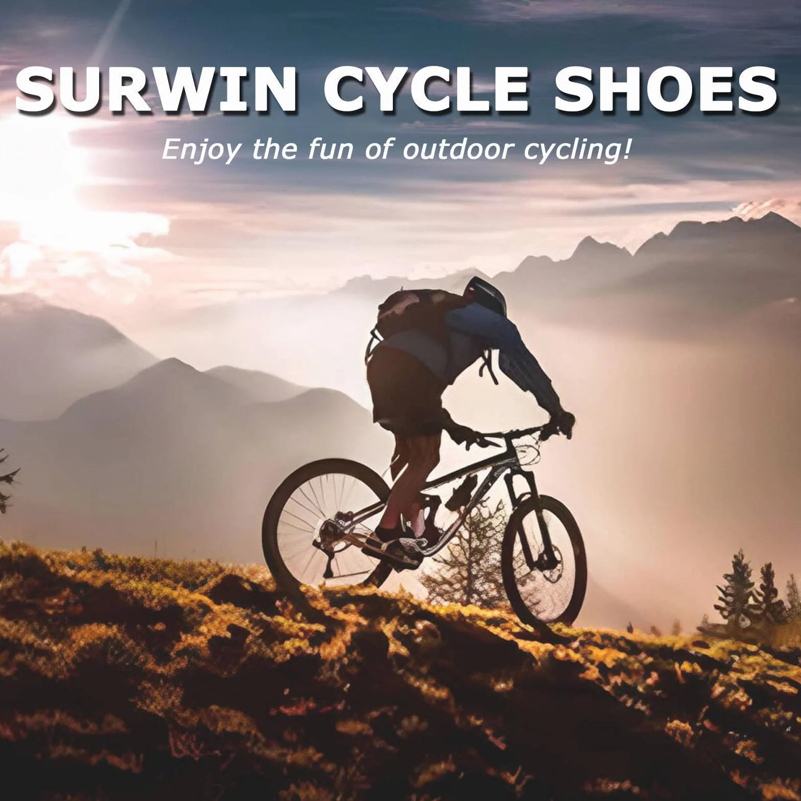 Zapatos Ciclismo MTB Compatible con SPD Pedales Hombre Mujer EU 36-47 Hebilla Giratoria