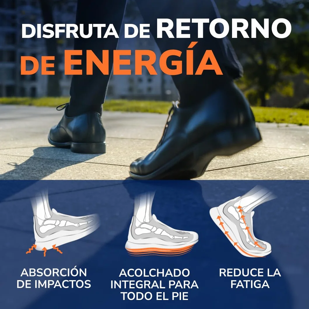 Dr. Scholl’s Advanced Pain Relief Plantillas Ortopédicas Hombres/Mujeres, resistentes para zapatos y botas, alivio fascitis plantar, soporte arco, pies planos, absorción impactos, soporta hasta 150kg