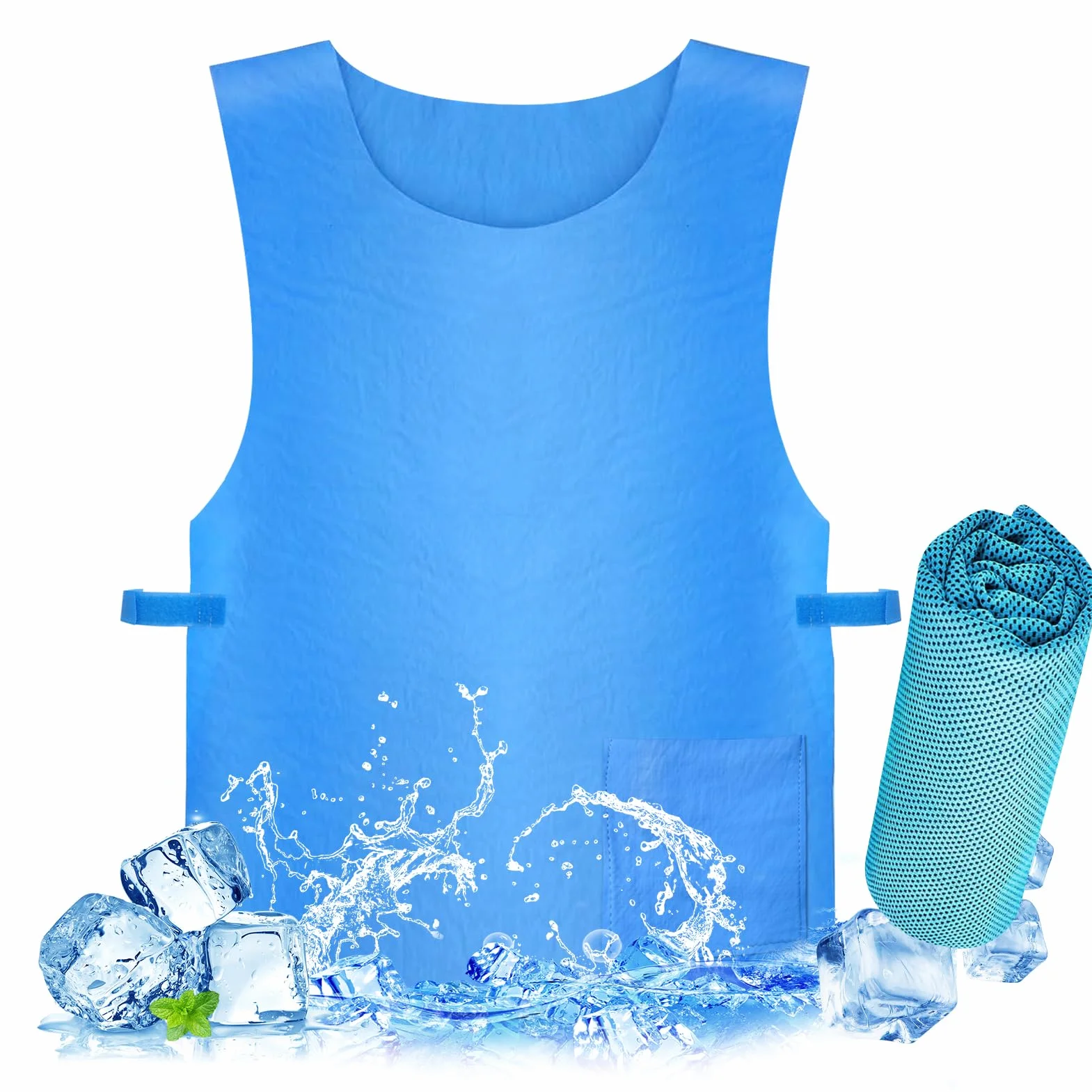 Chaleco Hielo Refrescante Enfriamiento Evaporativo para Trabajo al Aire Libre