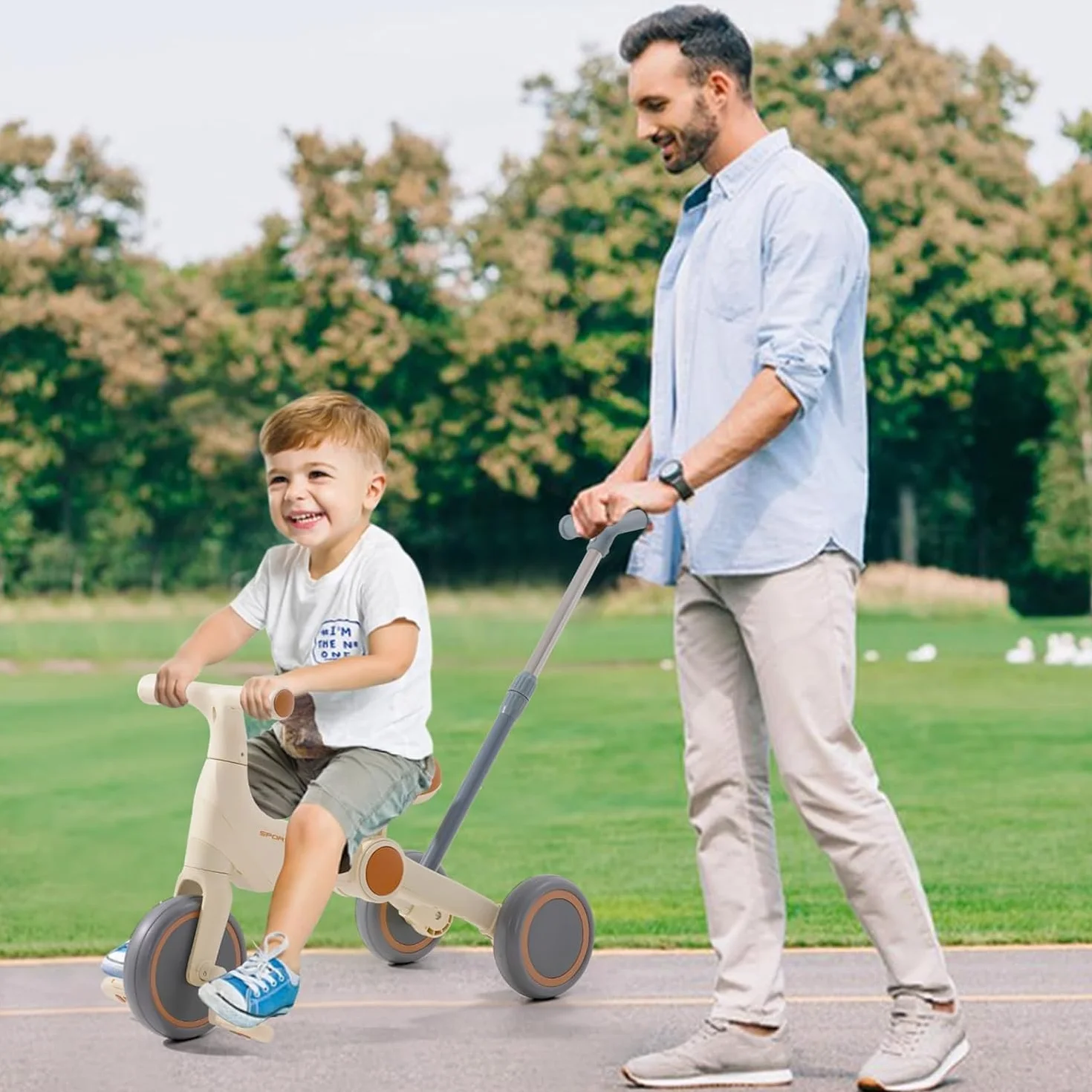Triciclos para Niños,4 en 1 Una Bici Multifunción,Triciclo,Bicicleta,Carro de Equilibrio,Caminante con Pedales Desmontables, Adecuado para niños de 12-24 Meses