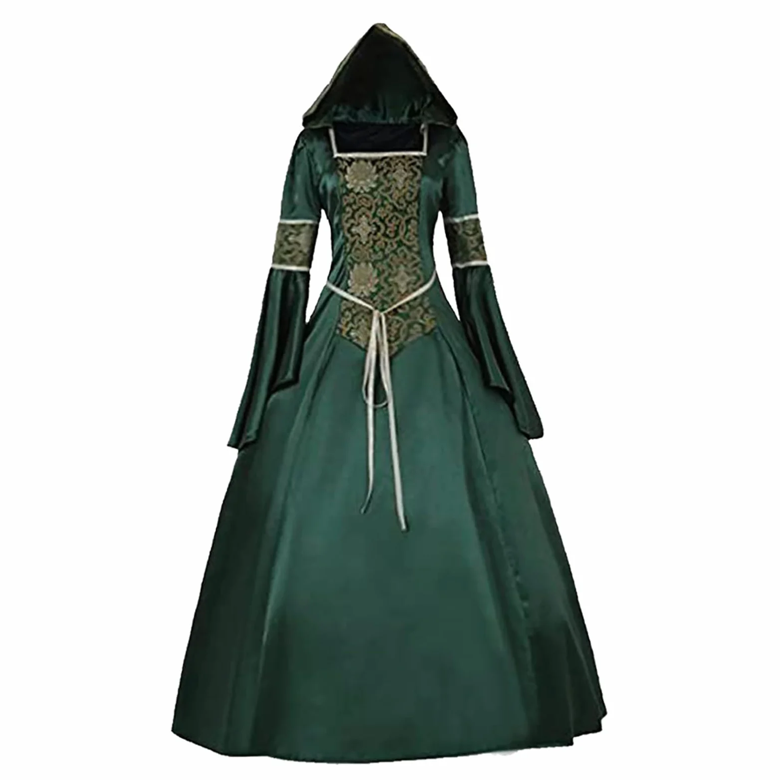 Disfraces de Halloween, elegante disfraz de cosplay, vestido de Halloween con capucha, accesorios para mujer, traje de fiesta gótica de verano