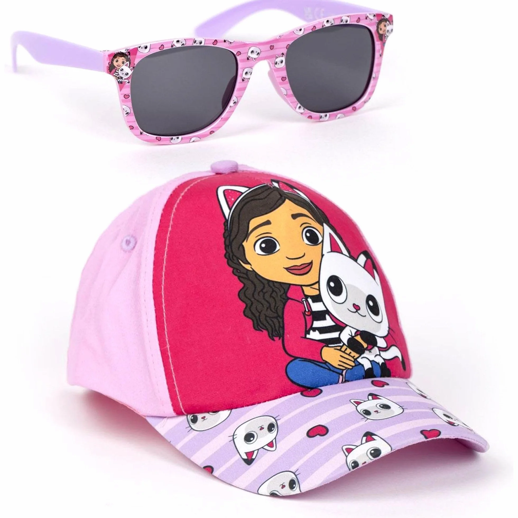 Gorra y Gafas de Sol Gabby's Dollhouse Set Infantil Original Protección UV Ajustable