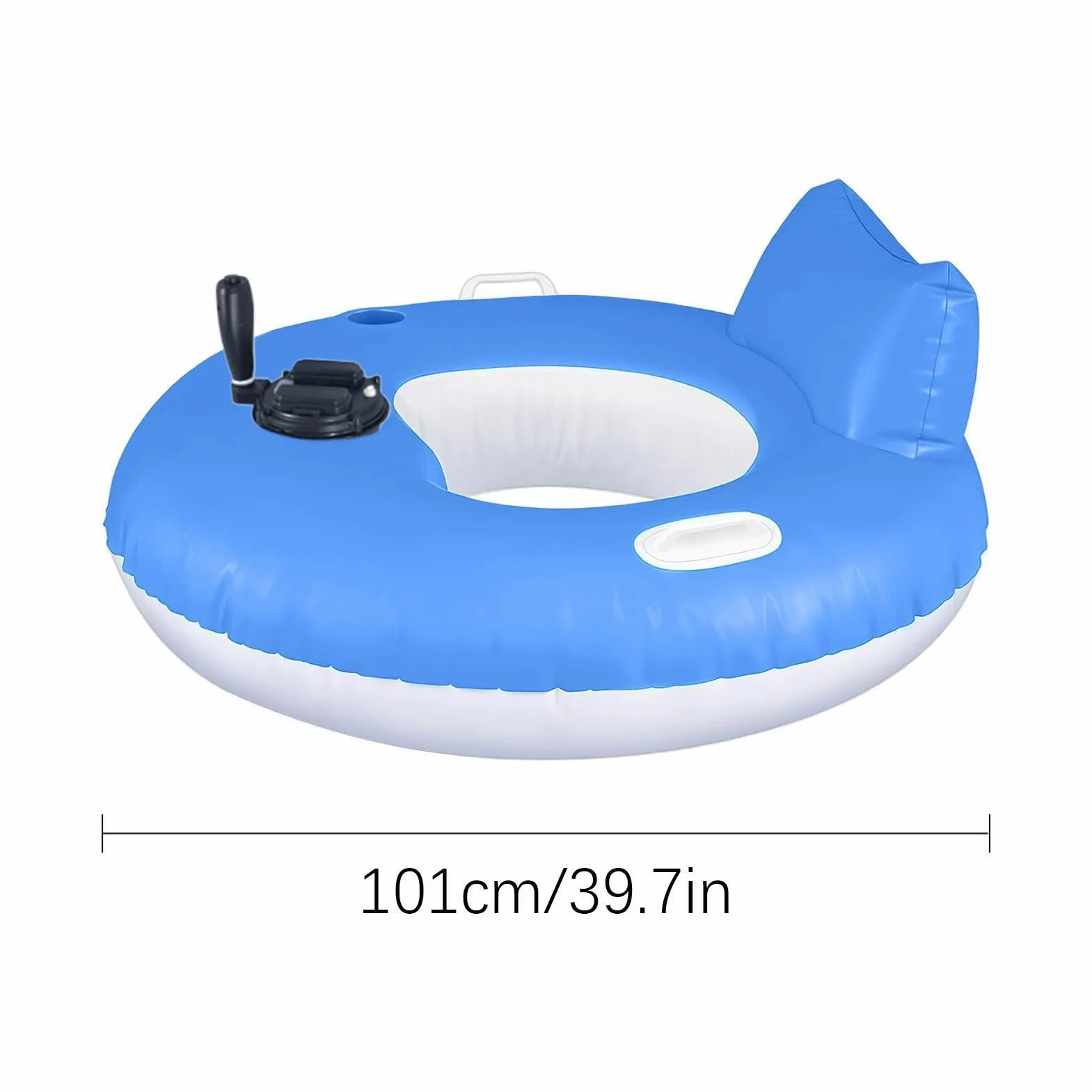 Flotador Motorizado (Tamaño Adulto) – Propulsión Eléctrica Integrada Recargable | Silla Hinchable Agua con Respaldo Plegable Piscina, Lago, Río, Playa – Colchón Tumbona Portátil Hombre