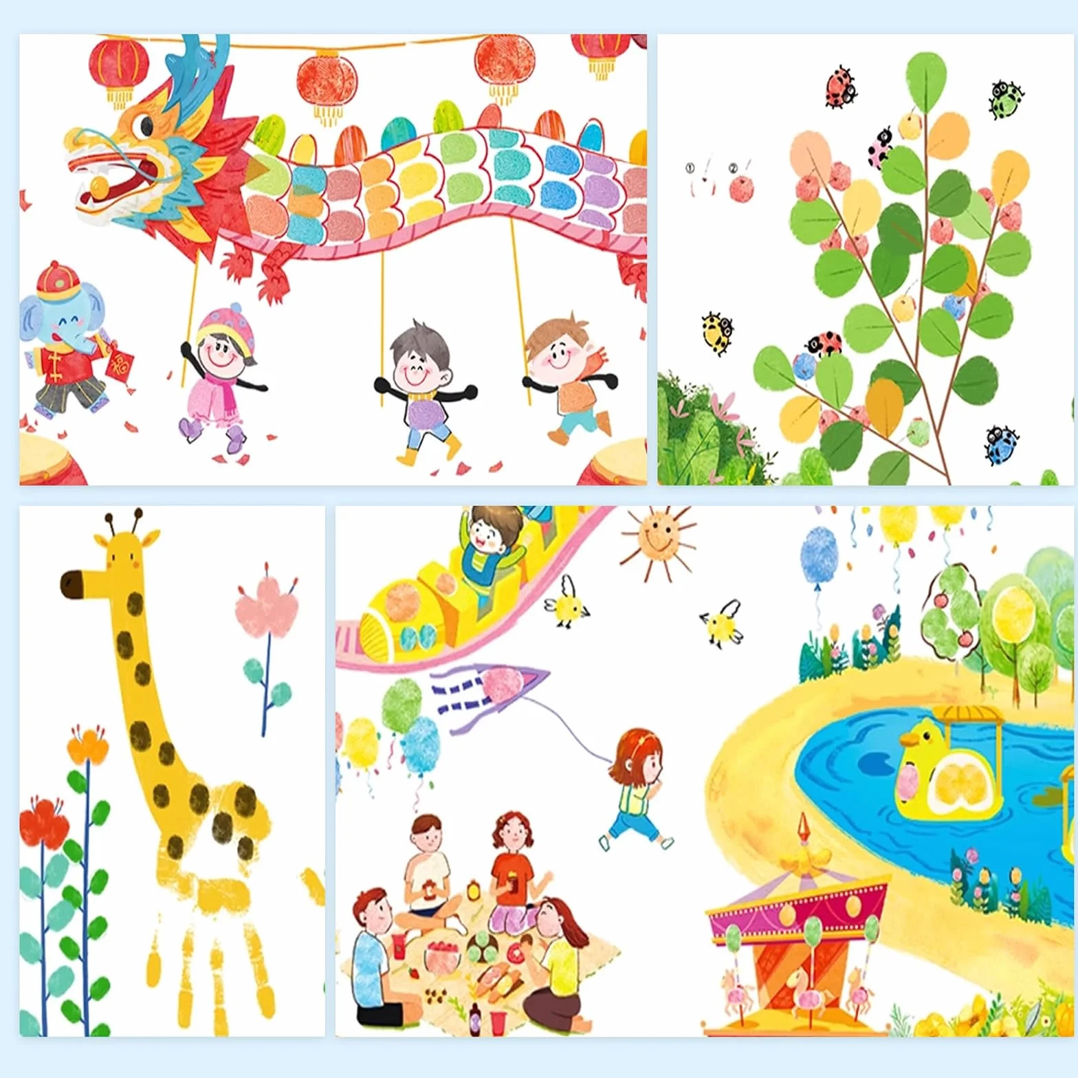 12 Color Pintura de Dedos para Niños, 12 ml Pintura de Dedo, Pinturas Dedo Bebe no Toxica, Pinturas de Dedos para Niño, para Niños Escuela Jardín Aprendizaje Temprano, Navidad