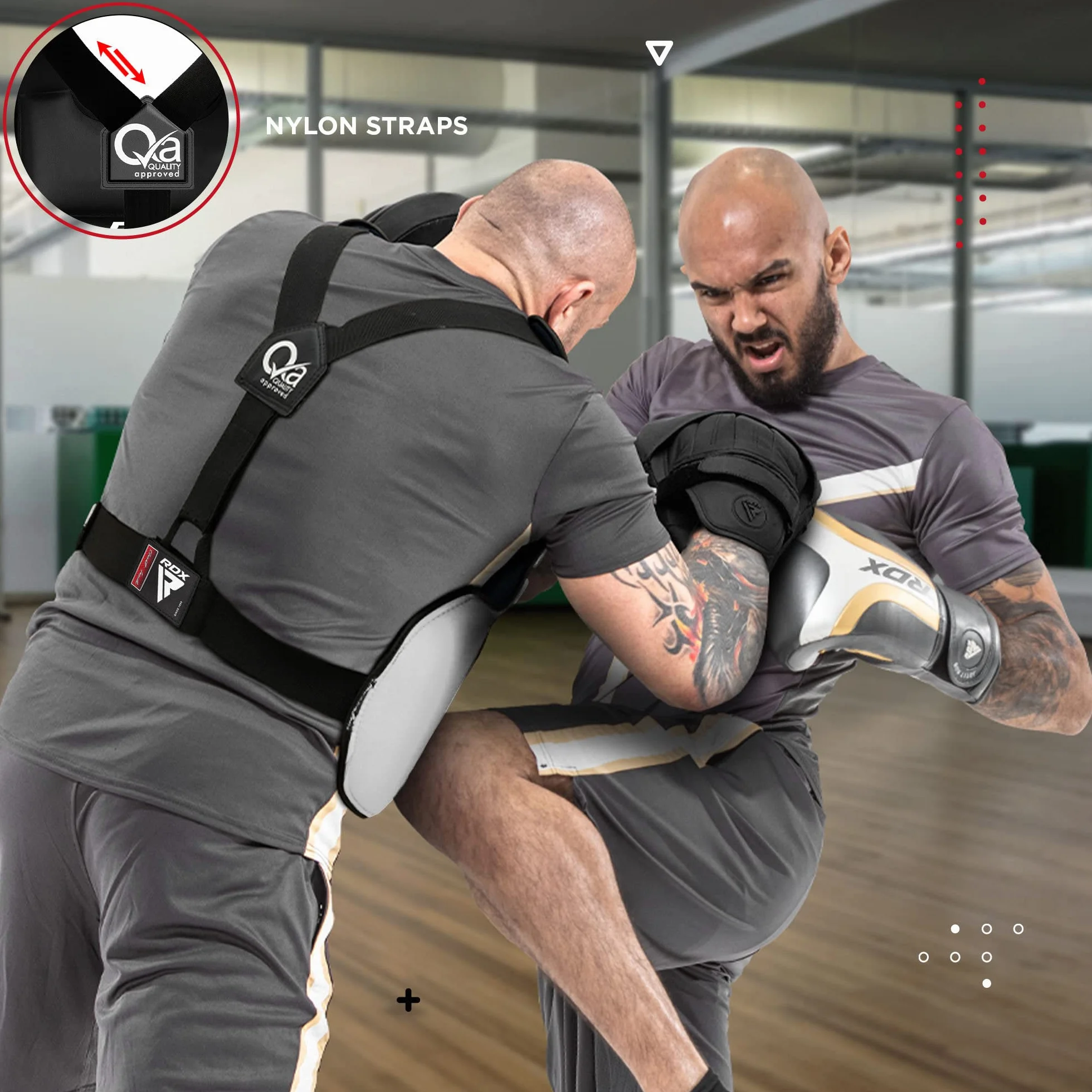 RDX Protector de Pecho TKD Protección Cuerpo MMA Boxeo Vientre Peto Taekwondo Reversible
