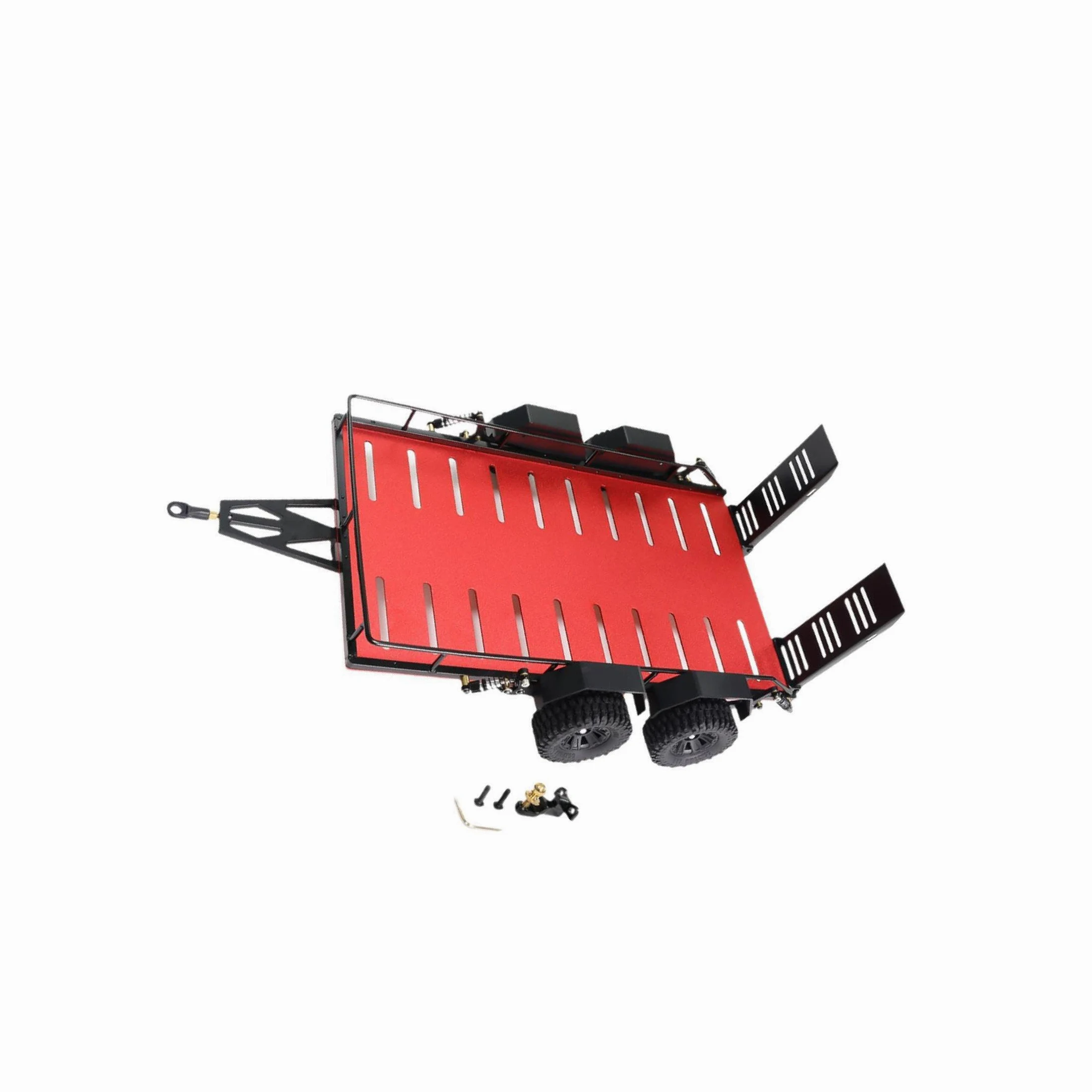 Remolque de metal estable para coche RC, piezas de mejora para | orugas 1/18: fácil de instalar, protege el chasis y es un accesorio sencillo.