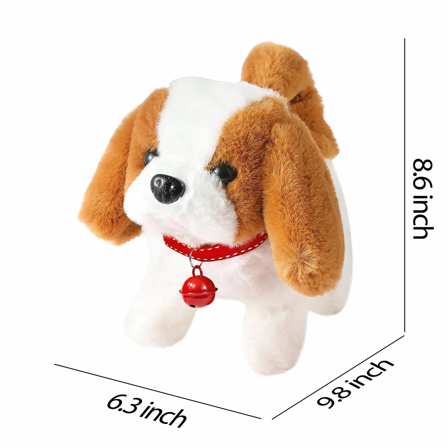 Perros de juguete para perros de 1 a 3 años, juguetes para niños de 1, 2, 3 años, juguete interactivo electrónico, regalo de 2, 3, 4 años, juguete de peluche para niños y niñas, regalo de cumpleaños