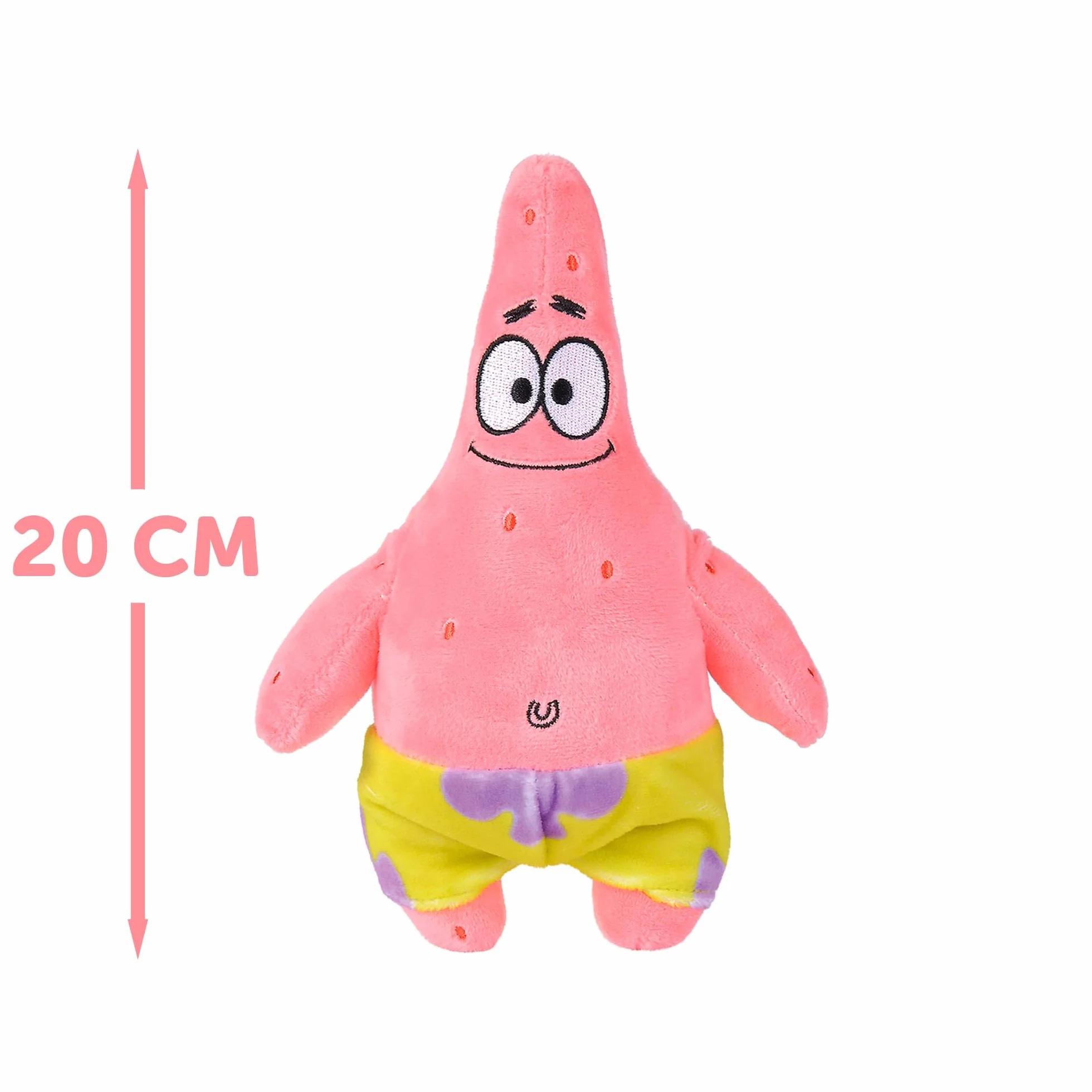 Simba Peluche Patricio 20cm Bob Esponja Material Suave Relleno Reciclado Oficial