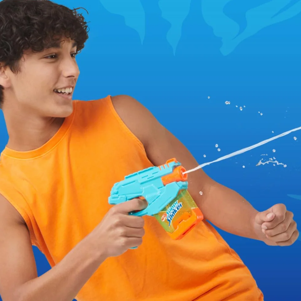 Hasbro Nerf Super Soaker Mini Dunk-Fill Lanzador de Agua Pequeño, Azul