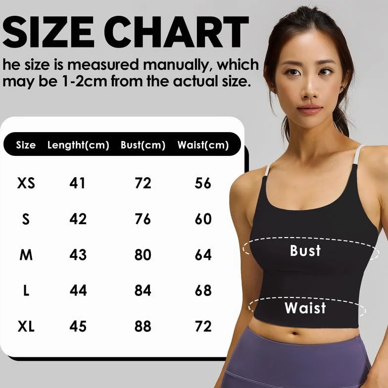 Camiseta de tirantes deportiva para mujer con sujetador integrado, sin mangas, ligera para yoga