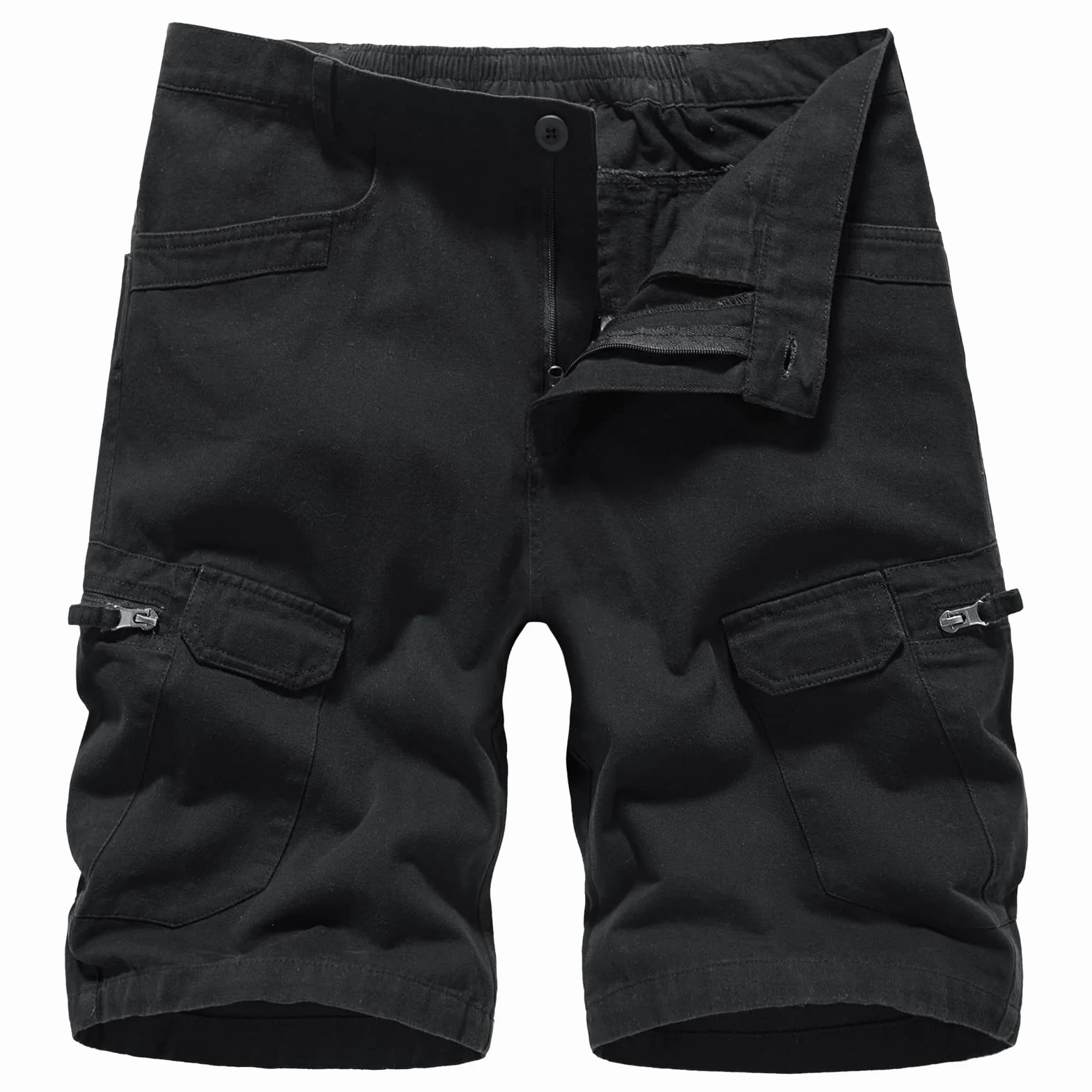Pantalones Cortos de Combate Hombre Algodón Múltiples Bolsillos Casual