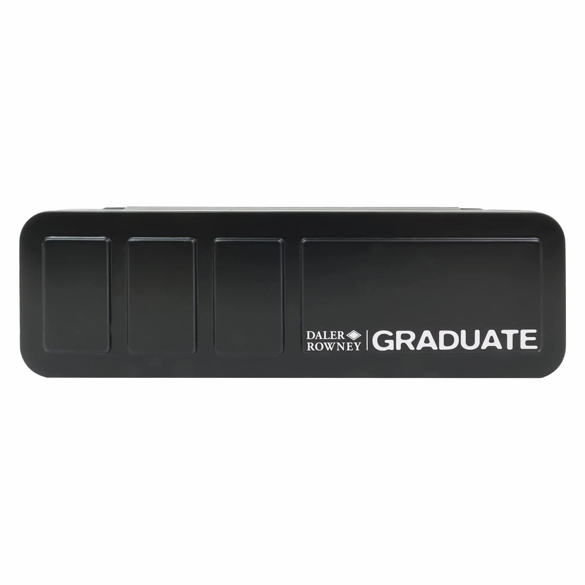 Daler-Rowney Graduate Acuarelas Profesionales, Set de Acuarelas 12 Colores con Pincel, Kit Acuarela Portátil en Caja Metálica, Estuche para Estudiantes, Artistas y Manualidades
