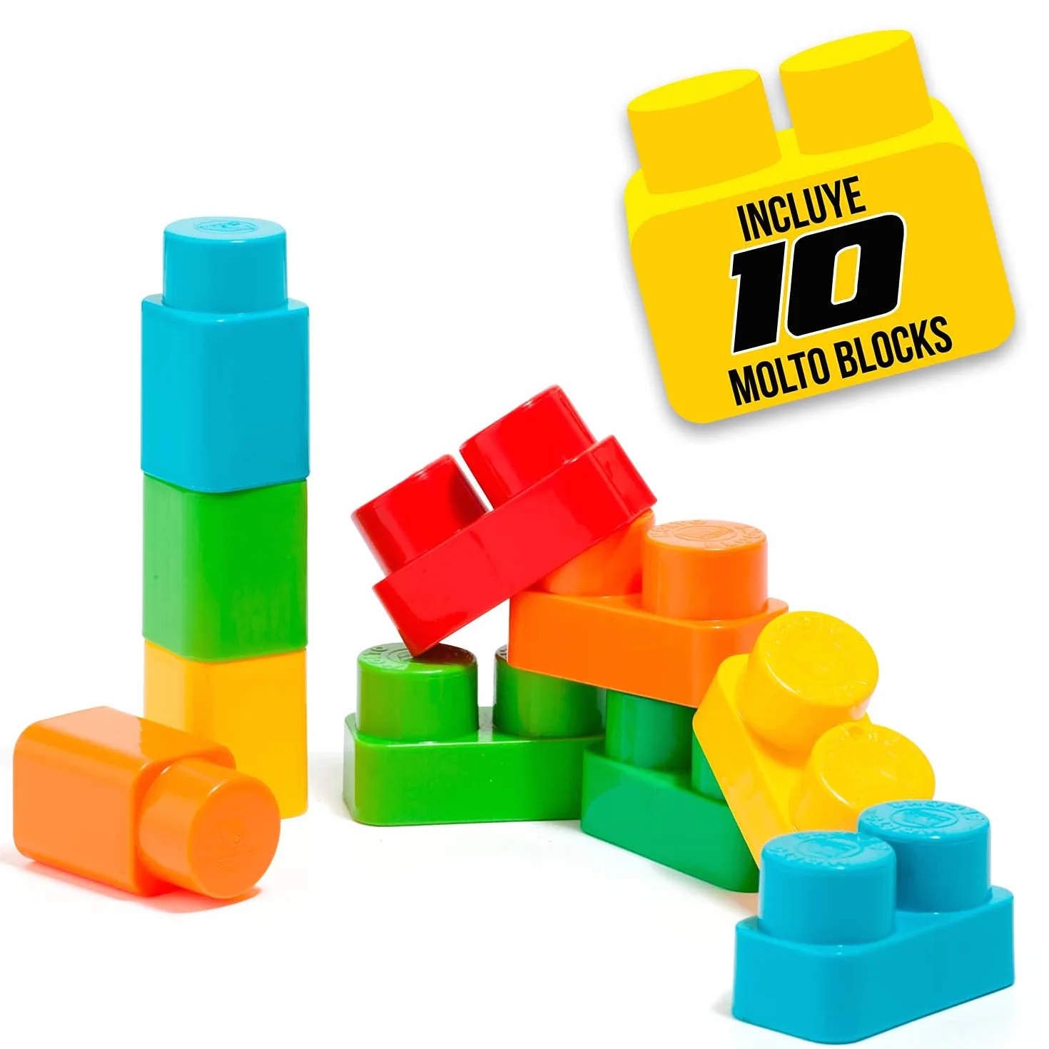 MOLTO | Correpasillos 3 en 1 con Juego de Bloques | Corre Pasillos Todoterreno | Juguetes Infantiles Seguros y Resistentes | Fomenta el Desarrollo de Niños y Niñas | +10 Meses
