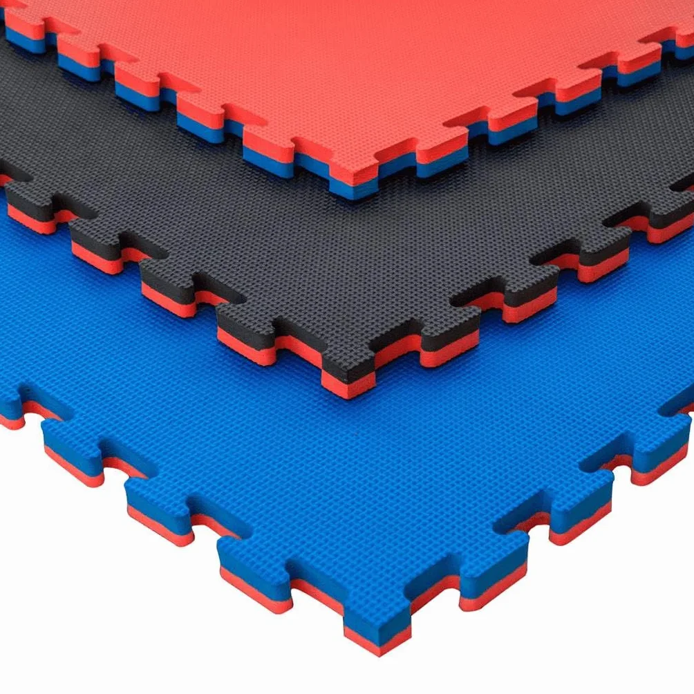JOWY Tatami Puzzle 1x1m 2,5 cm Grosor Rojo/Azul 25 Unidades