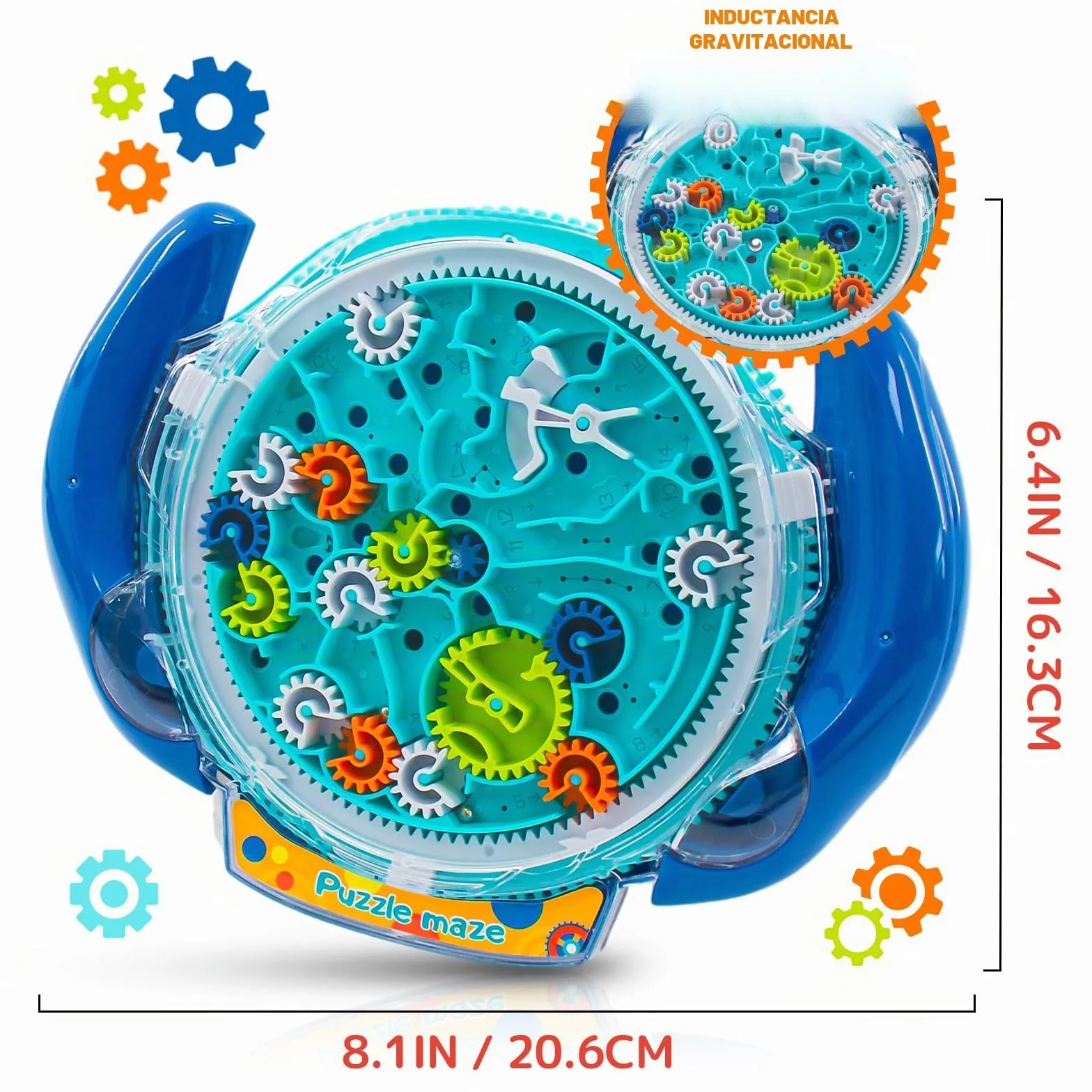 Juegos de rompecabezas de laberinto para niños de 4 a 8 años, juguete de laberinto de nave espacial genial con dos bolas de acero, juegos de desafíos