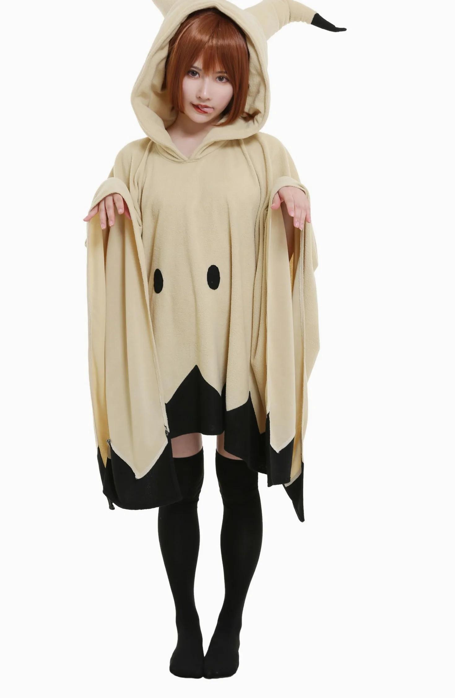 haikyuu Capa de anime kawaii con guante, sombrero con capucha, disfraz de cosplay, linda manta para el hogar