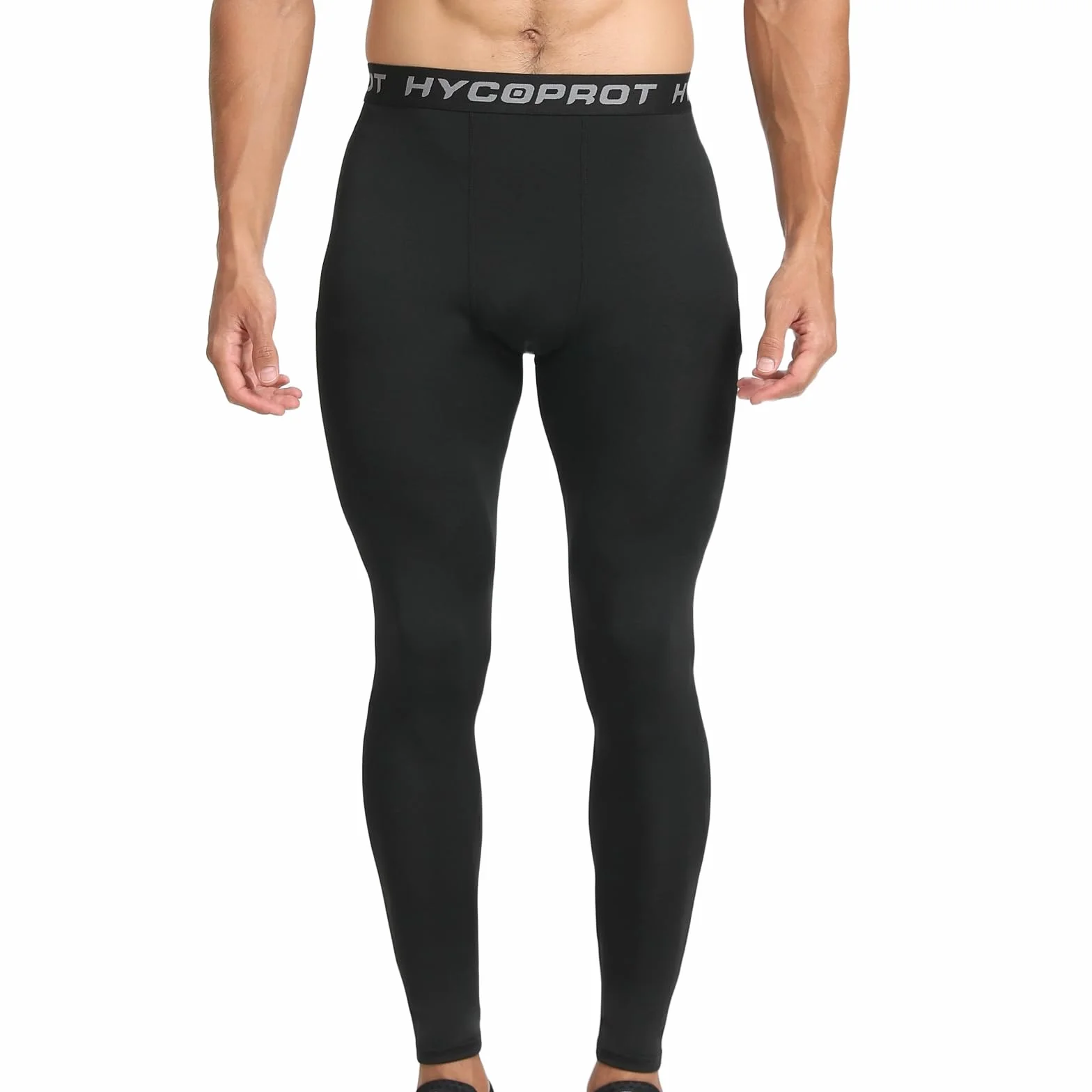 HYCOPROT Pantalones de Compresión para Hombre Secado Rápido Deportivos Entrenamiento Leggings Correr Baloncesto Running Fitness