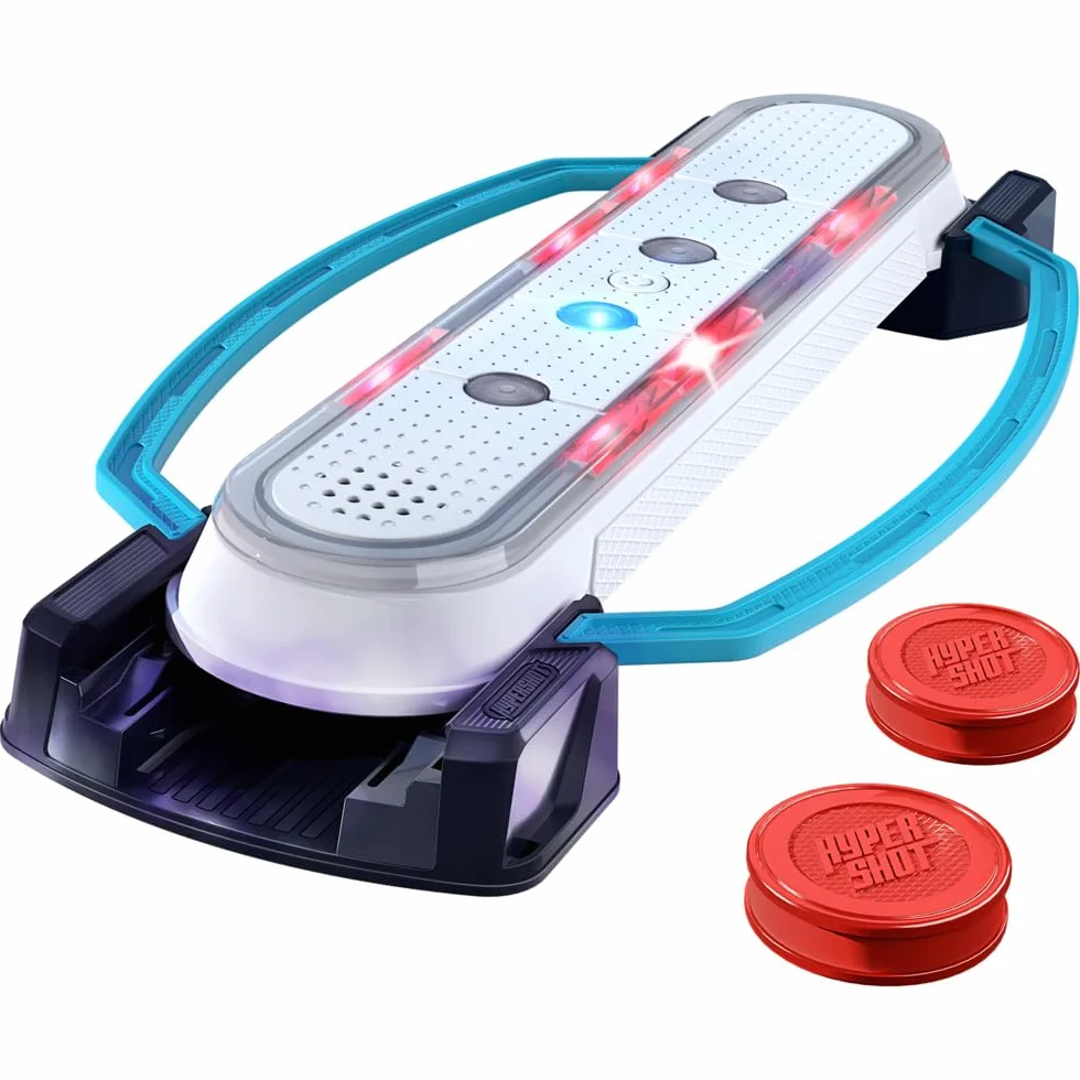Hasbro Gaming Hypershot - Juego electrónico de Hockey de Mesa | 5 Juegos en 1 | Música, Luces y Sonidos | A Partir de 8 años | para 1 a 2 Jugadores | Juegos de Mesa para niños