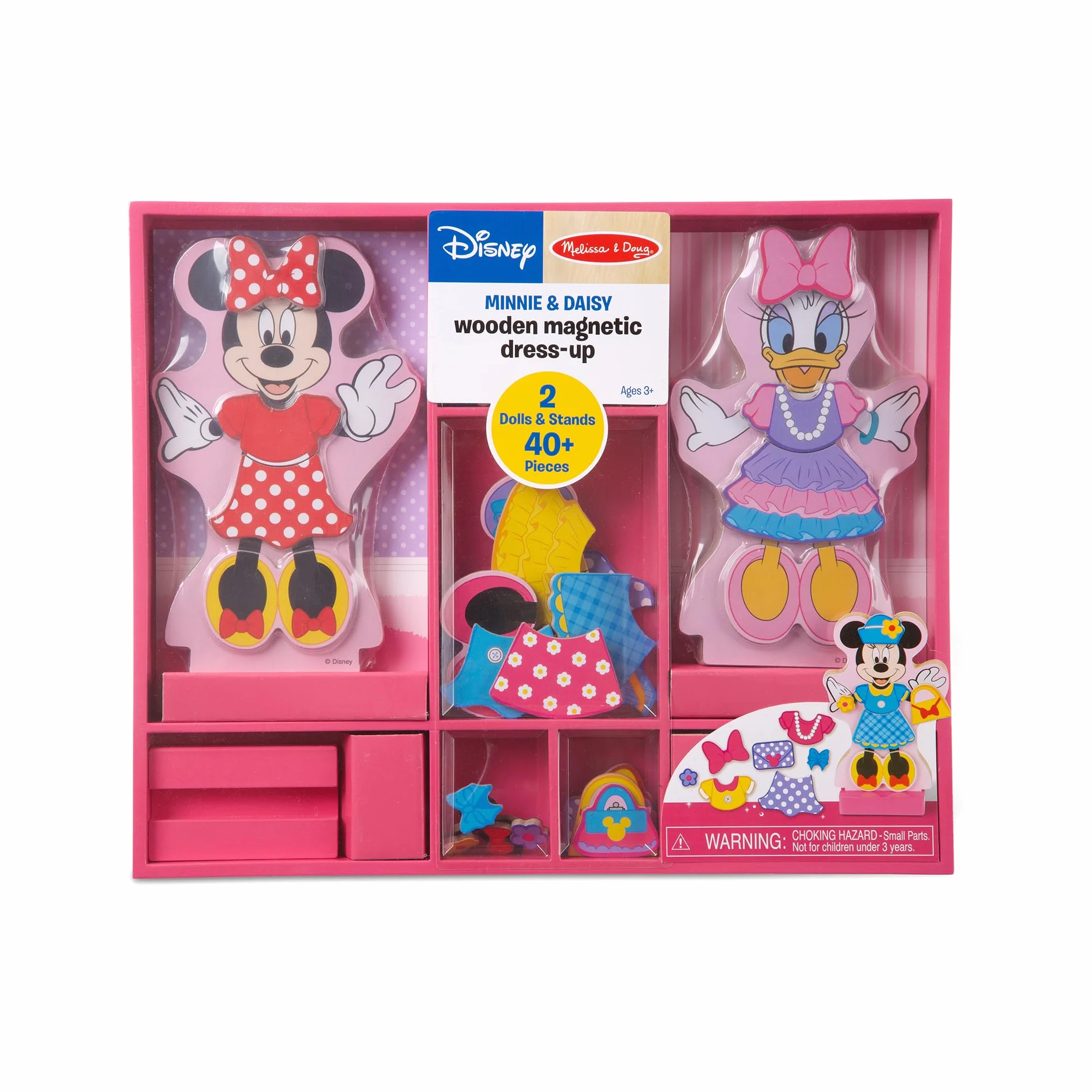 Minnie and Daisy Wooden Magnetic Dress-Up Play Set by Melissa & Doug