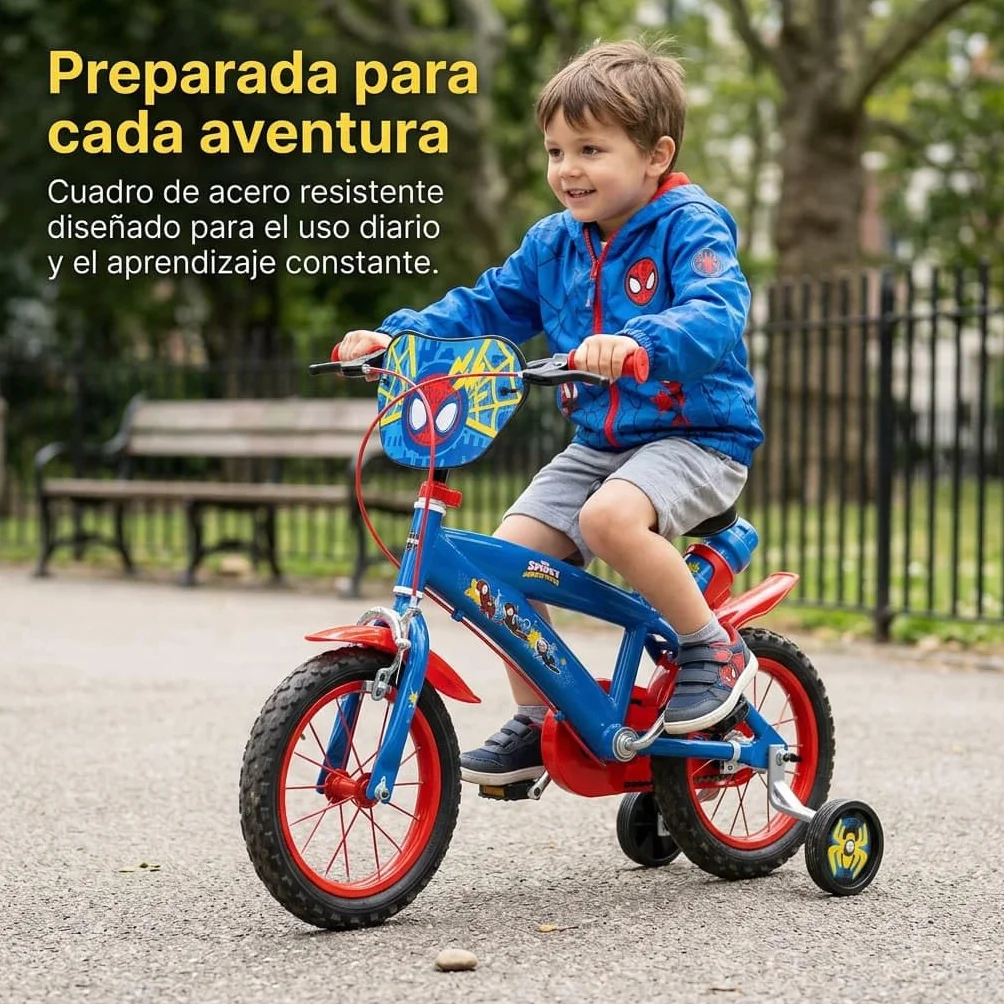TOIMSA Bicicleta 12" Spiderman Huffy (3/5 años)