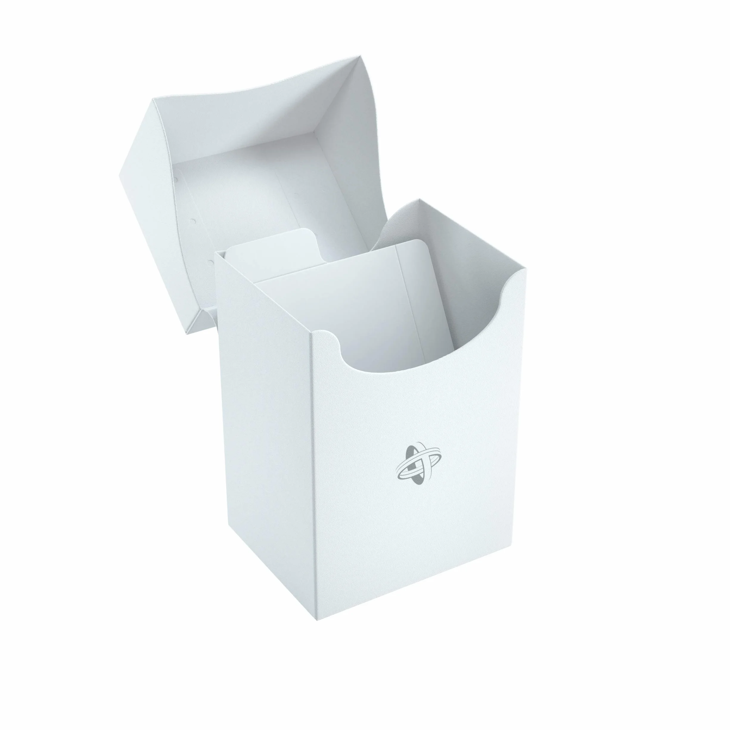 Gamegenic Deck Holder 80+ Blanco - solución inteligente y rápida para almacenar y organizar tus mazos de cartas.