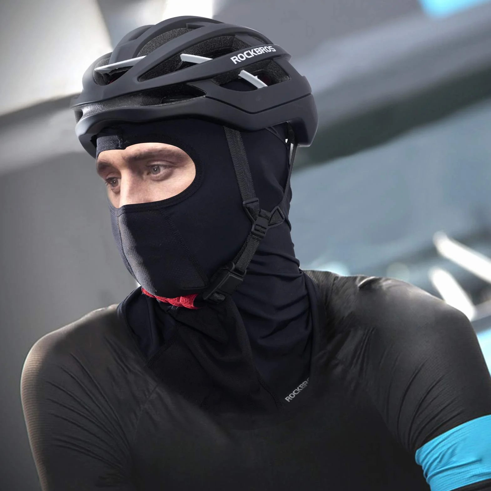 ROCKBROS Balaclava Transpirable UPF50+ Cubierta de Cara Completa Ciclismo Moto