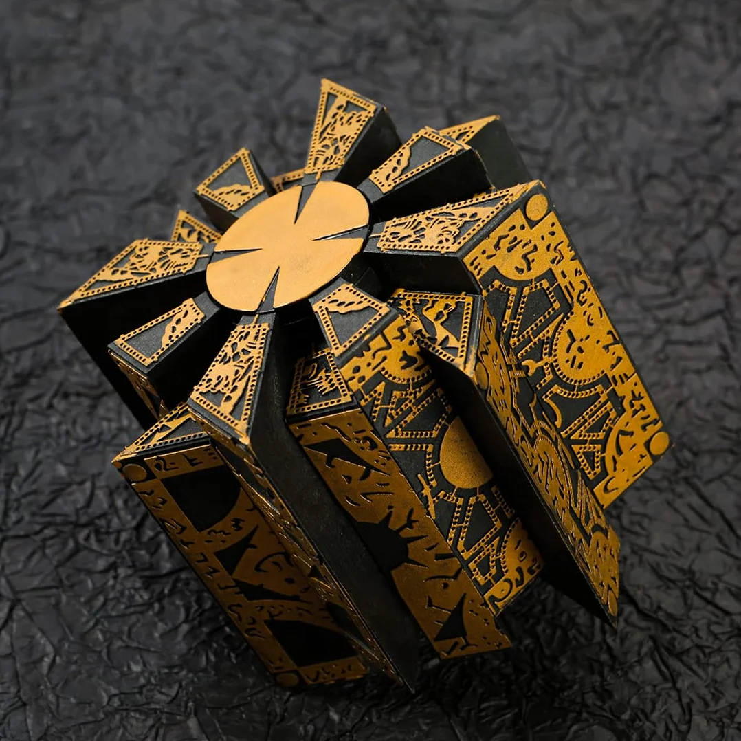 Hellraiser Puzzle Box, Caja De Rompecabezas Desmontable Y Giratoria Deformable, Adecuado para Niños Y Adultos Caja De Rompecabezas De Película De Novedad De Miedo
