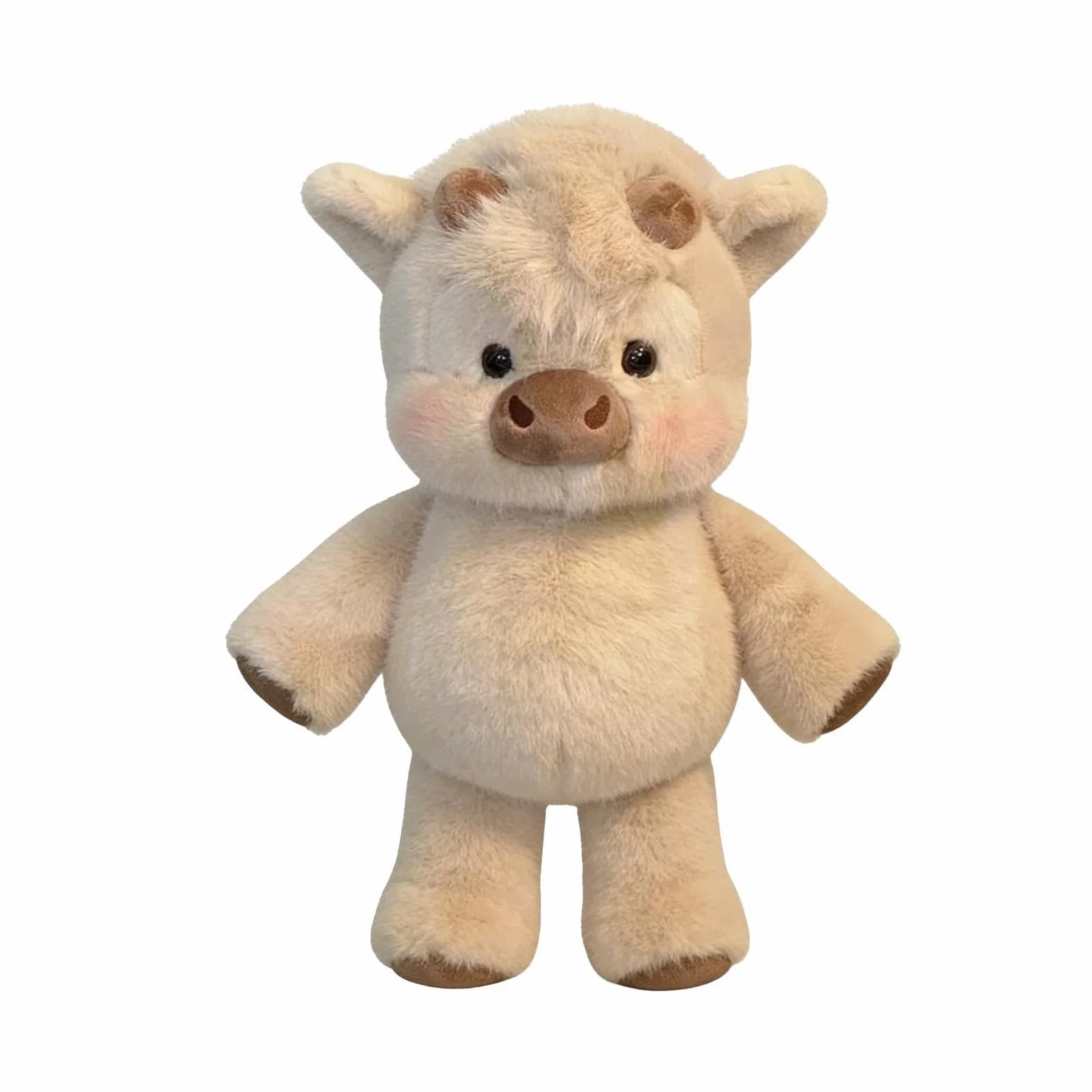 Genérico Peluche de jabalís, 45CM Peluche de Vacas de Las Highlands Corriendo, Running Cow Plush, Adorable Muñeca Animal jabalís Corriendo Peluches Simulación, para Niños y Adultos