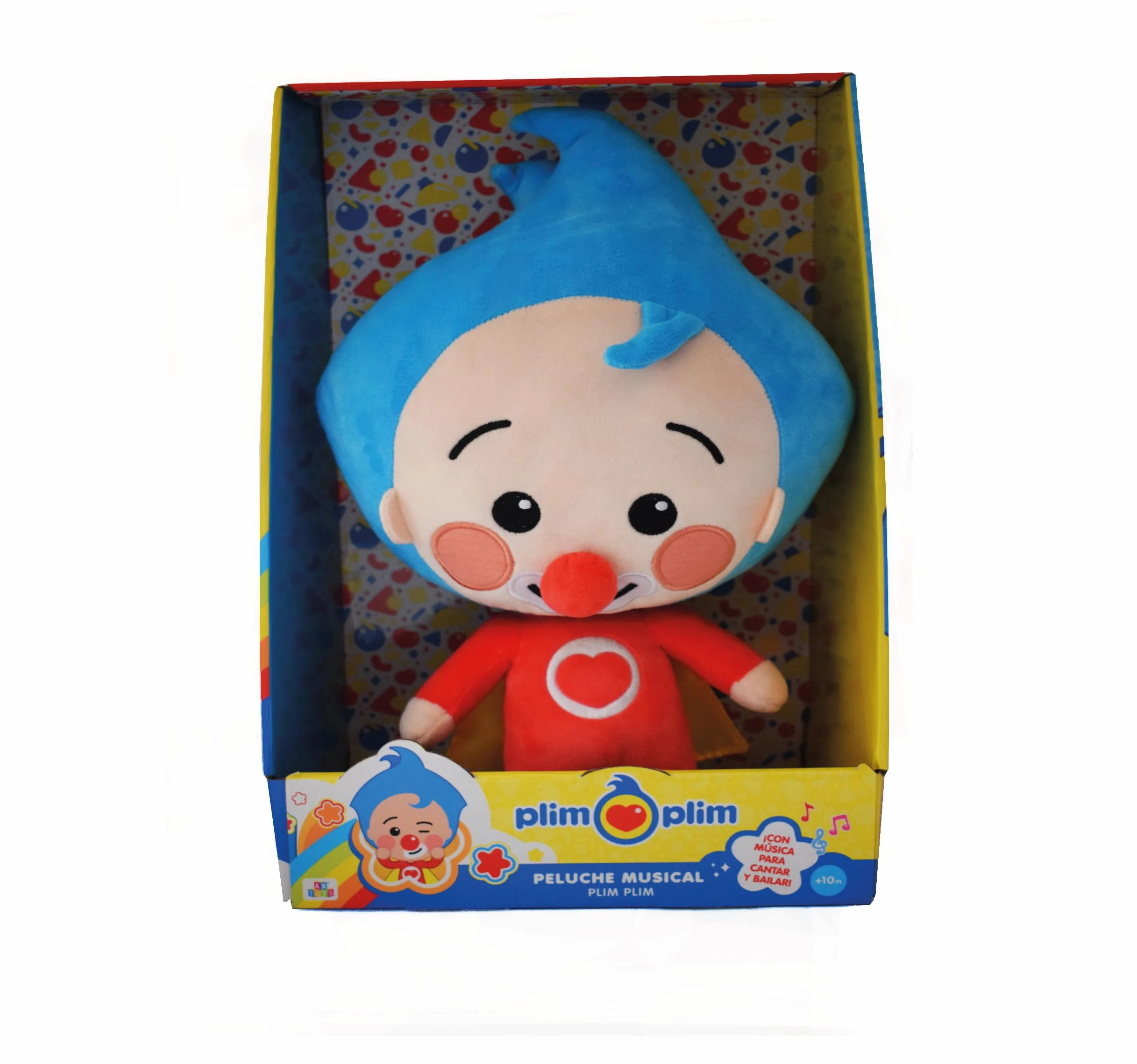 BANDAI Peluche Musical DX Payaso Plim Plim, Juguete Suave con Sonido, Muñeco Serie El Héroe del Corazón
