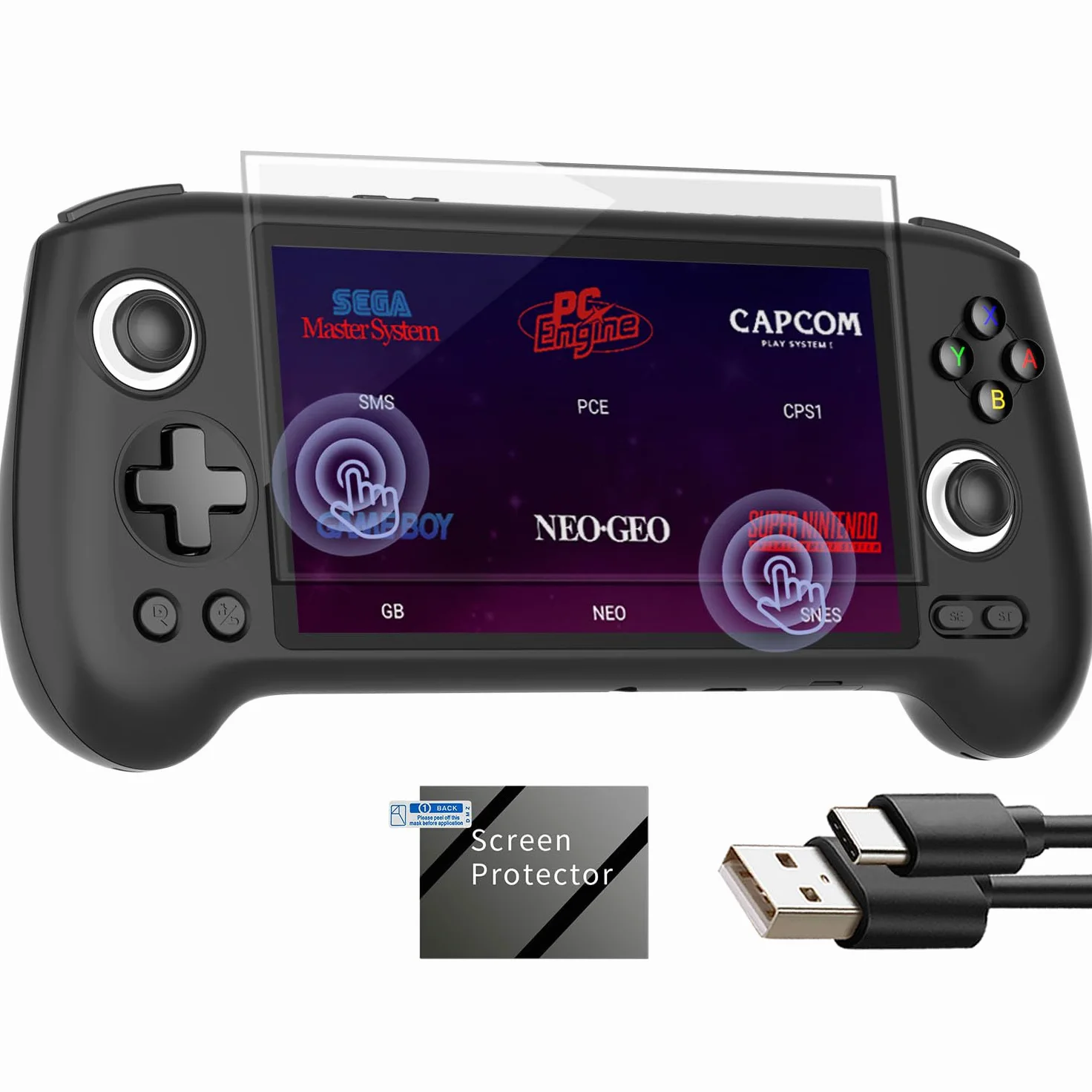 Anbernic RG556 - Juego de mano retro Android 13,rg 556 con pantalla táctil OLED de 13,92 cm, RG556 soporta DP y WiFi Bluetooth, batería Hall Rocker de 5500 mAh