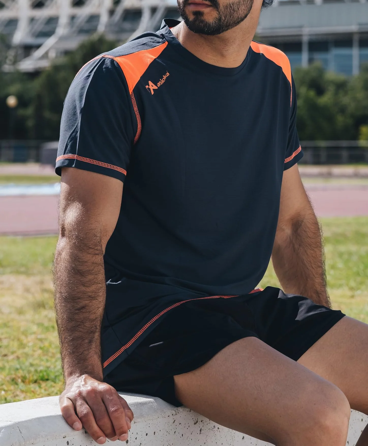 ASIOKA 182/17 Camiseta técnica combinada de manga corta para Adultos