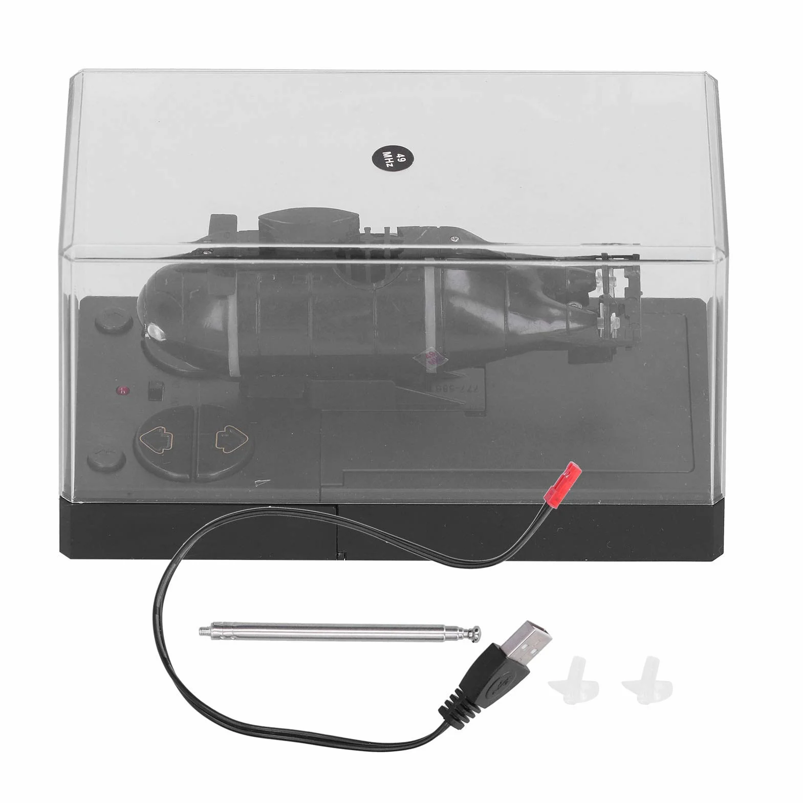 Submarino de Control Remoto, Submarino RC de 6 Canales con Controlador 2.4G, Modelo de Alta simulación para niños y niñas Ideal para Juegos de bañera o Piscina
