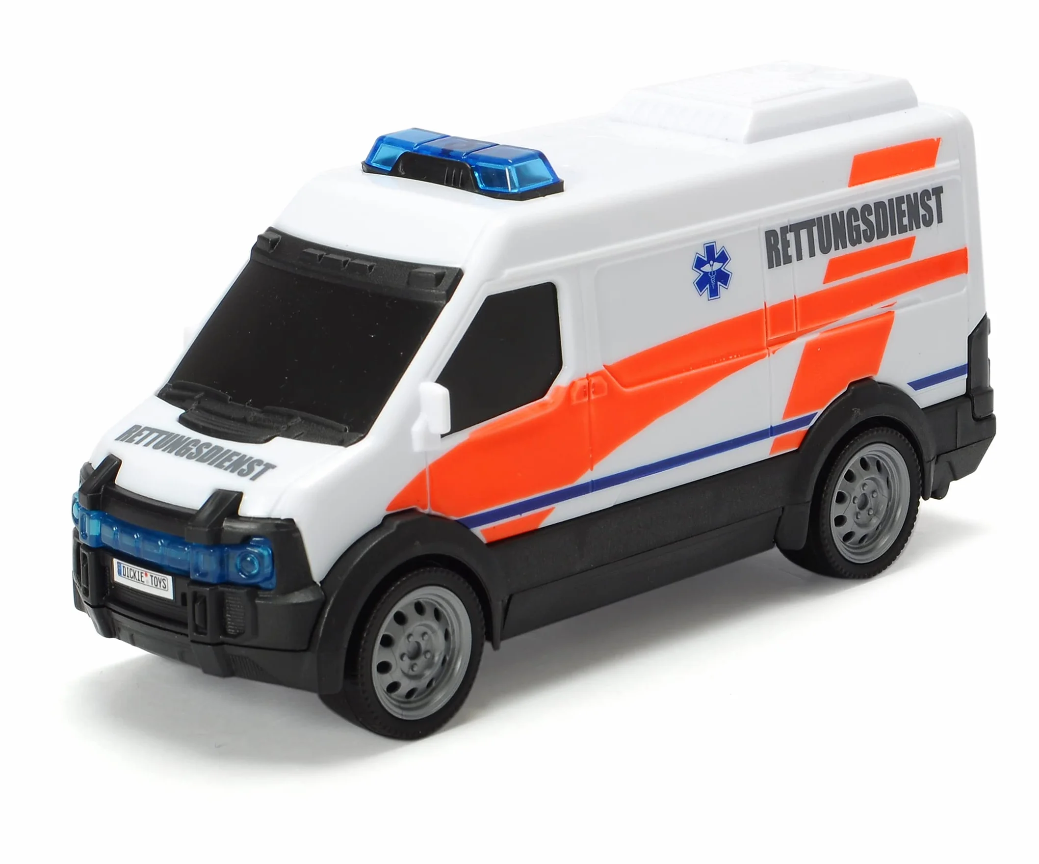 Dickie Toys – Estación de rescate - con coche de policía, camión de bomberos y ambulancia, guardia de rescate de juguete interactivo para niños a partir de 3 años