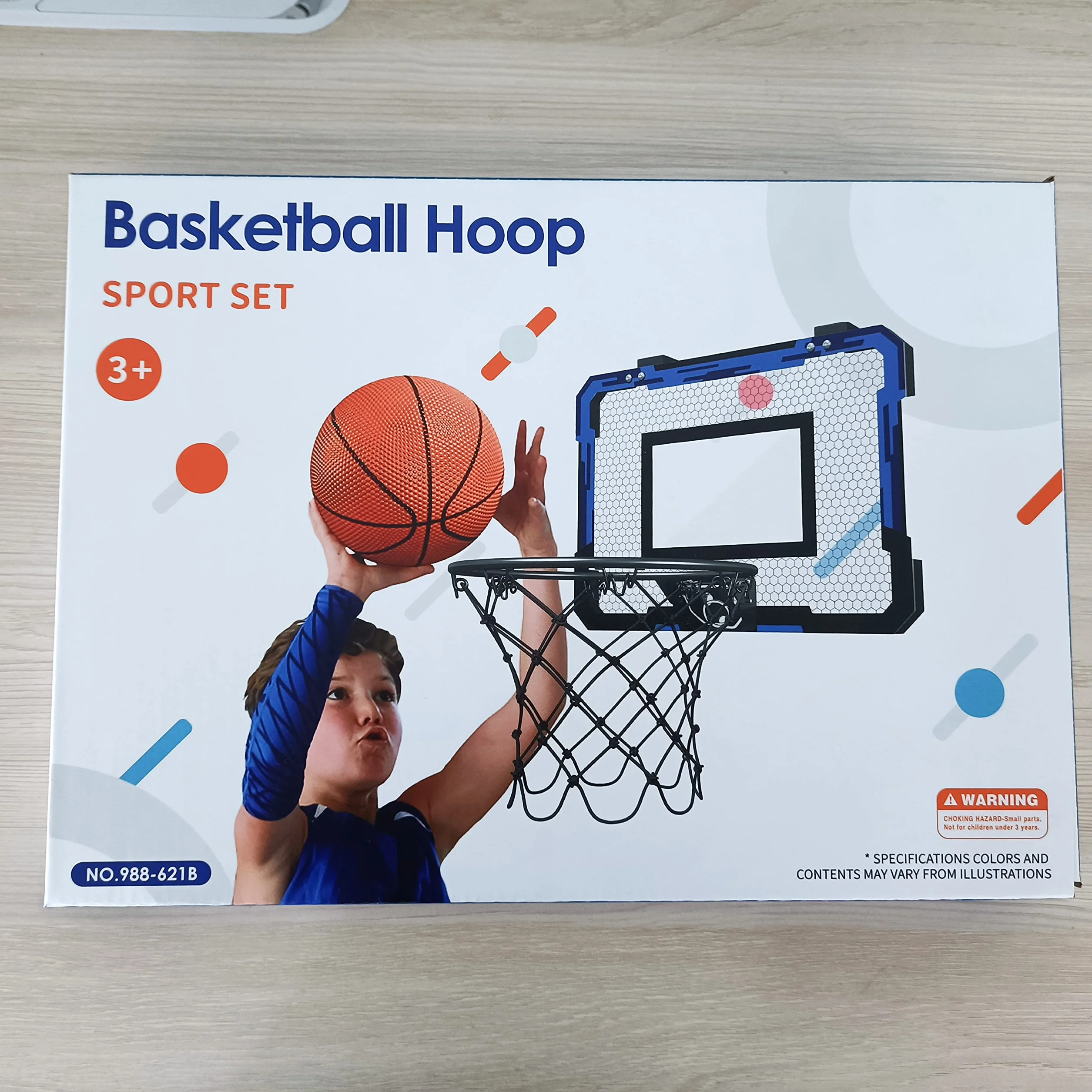 QDRAGON Mini Canasta Baloncesto Interior con 3 Pelotas para Niños y Adultos