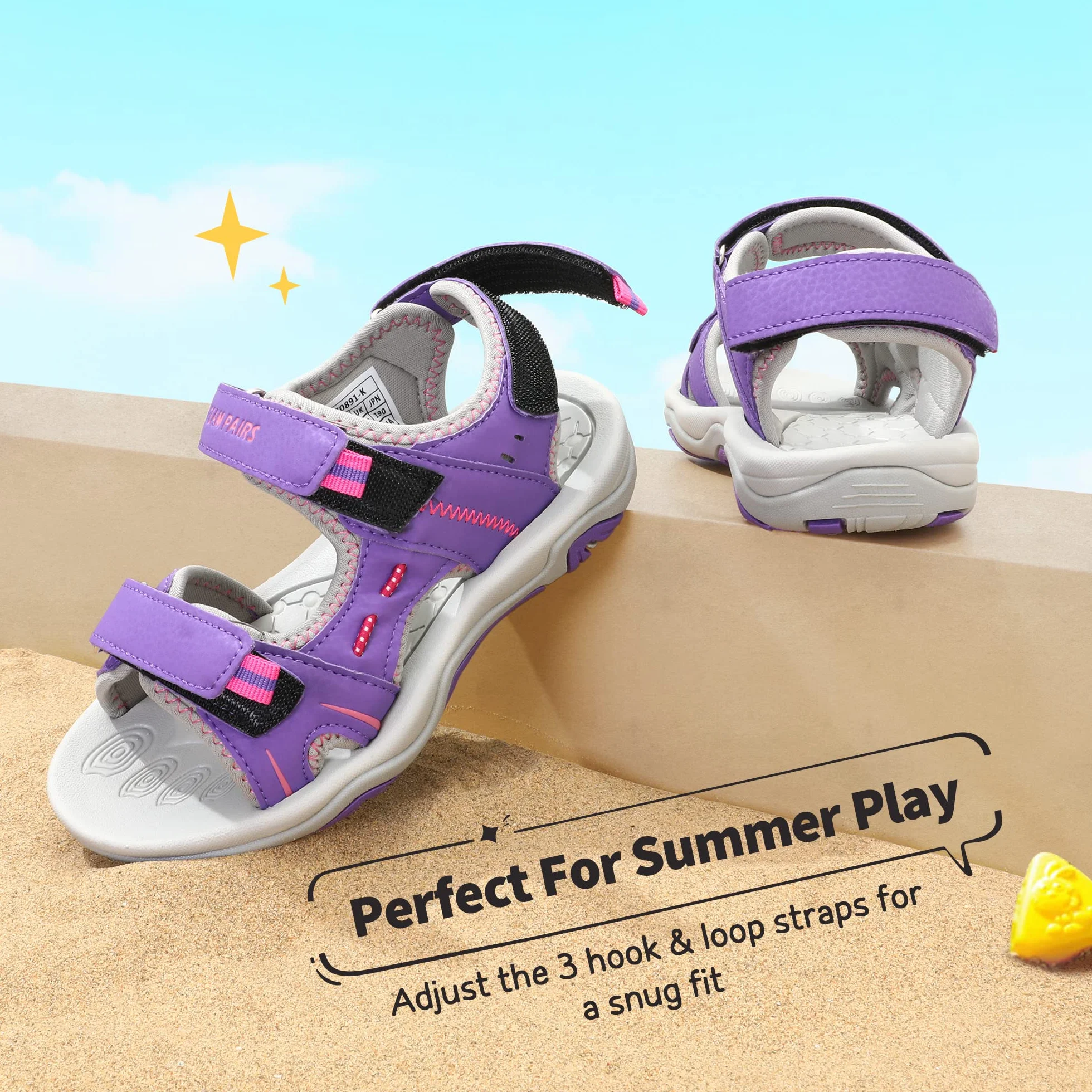 DREAM PAIRS Sandalias Deportivas para Niñas y Niños Verano Atléticos al Aire Libre Senderismo Playa