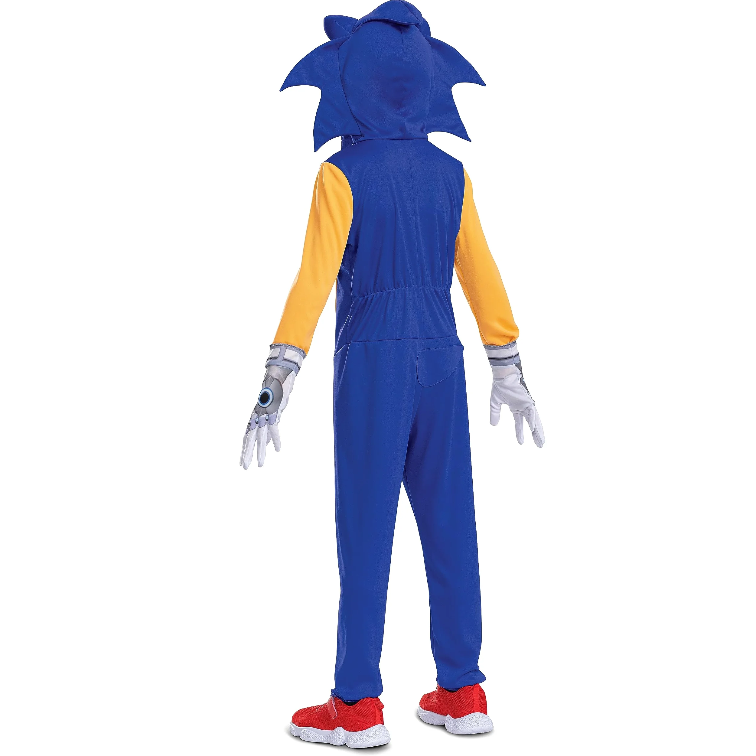 Disguise Disfraz de Sonic para niños, overol oficial de Sonic Prime con capucha