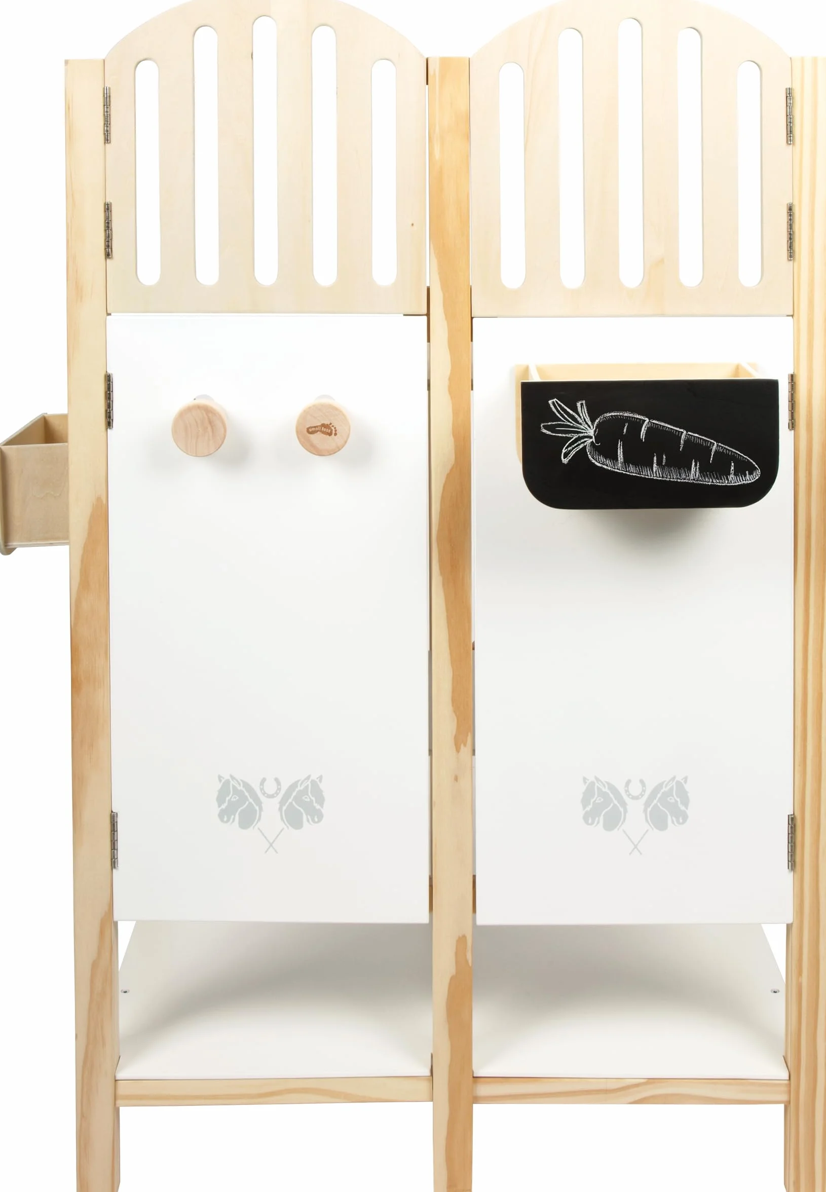 Small Foot Establo para Caballos Hobby, en Madera para Dos Caballos Hobby niños a Partir de 3 años, 12795