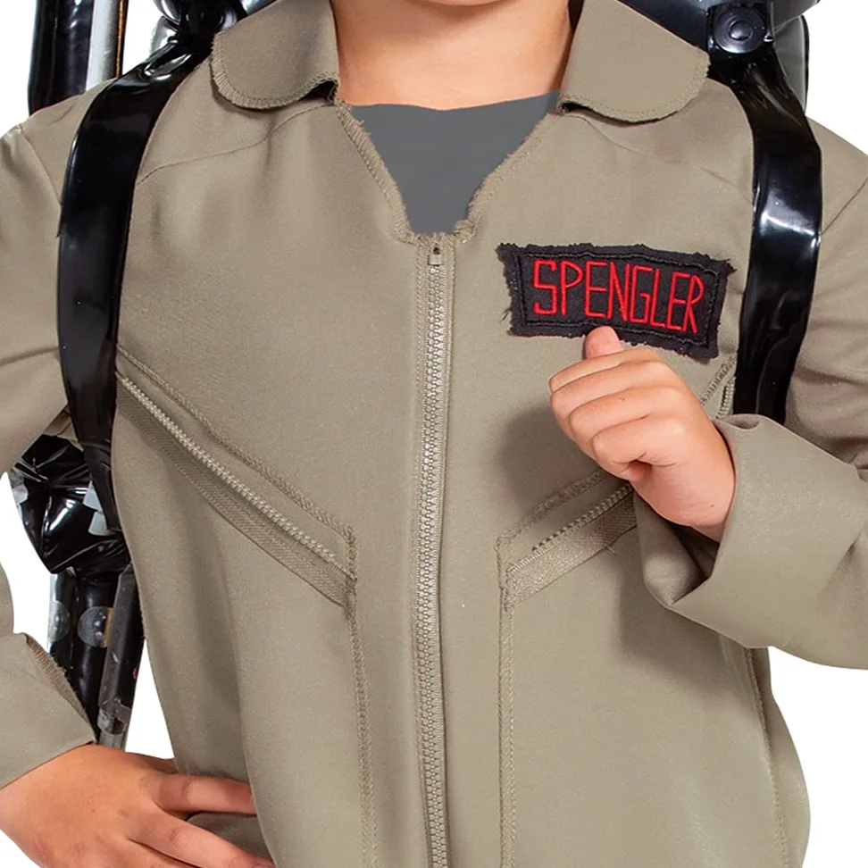 Disguise Ghostbuster Deluxe Jumpsuit for Kids, Ghostbusters Afterlife Costume, Size Small (4-6)