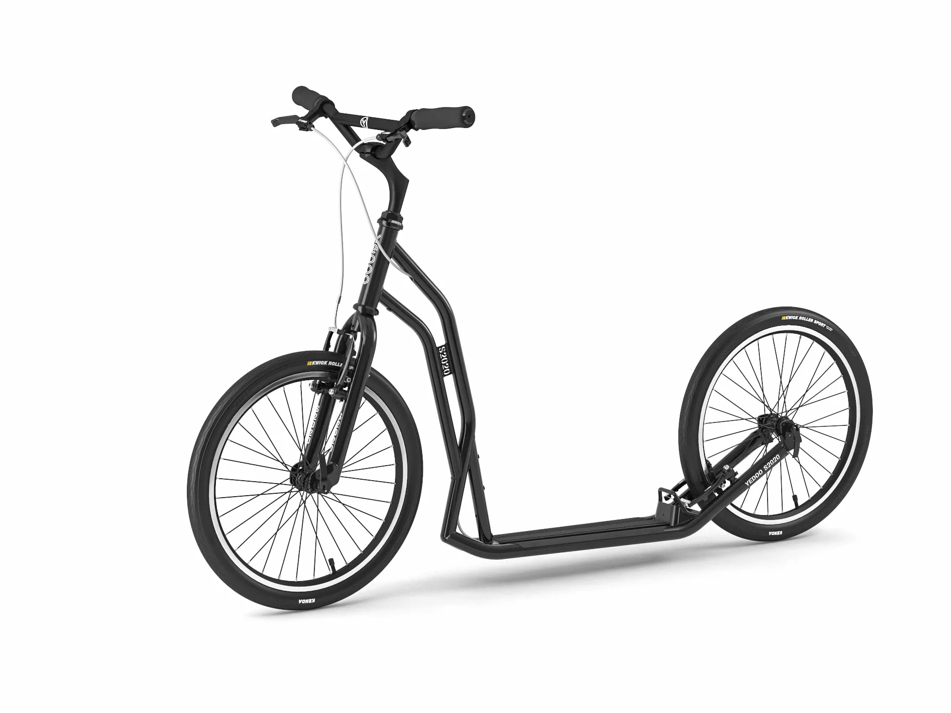 Yedoo S2020 - Patinete de hasta 150 kg, con neumáticos de aire 20/20, patinete para adultos, patinete para perros
