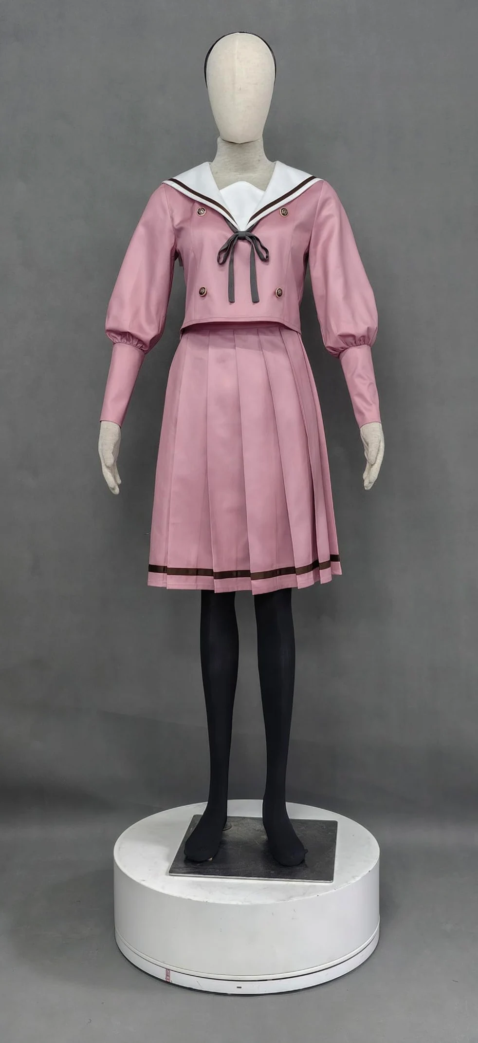 Disfraz de anime para mujer, color rosa