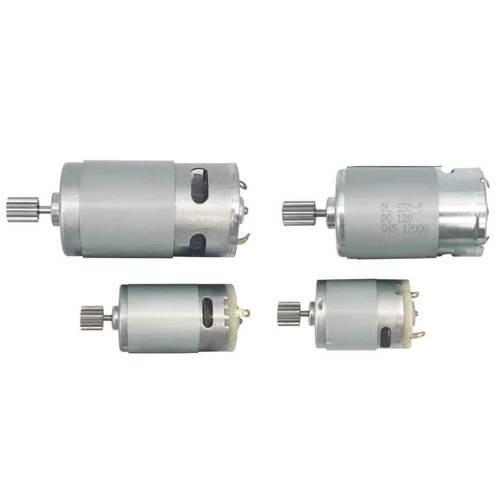 Motor de coche eléctrico para niños 550 RS390 RS380 12V 6V 24V compatible con DL555 para un mejor rendimiento y velocidad (550 12 V 23000 rpm)