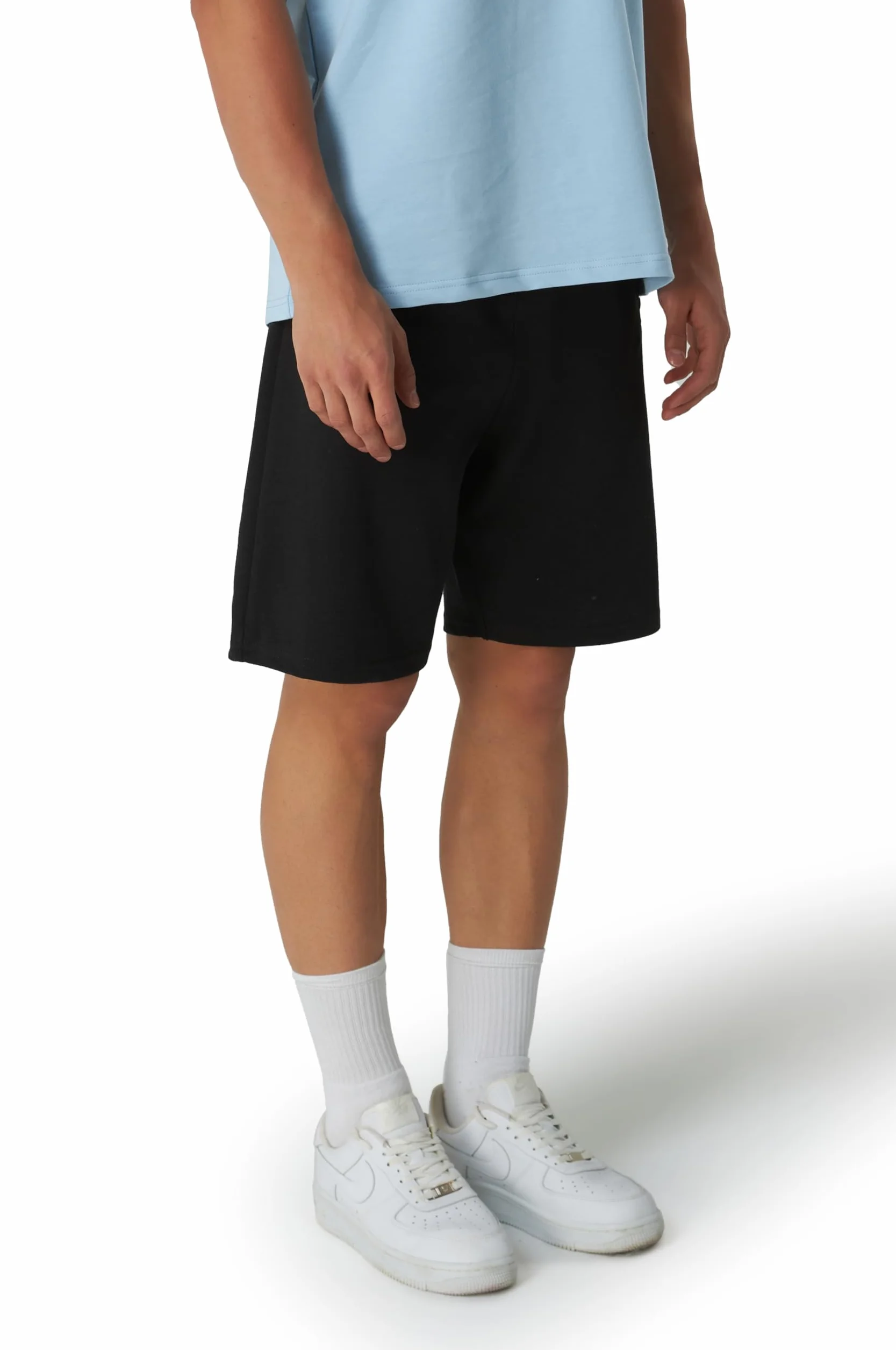 Smith & Solo Pantalones cortos deportivos para hombre de algodón para correr fitness entrenamiento tenis
