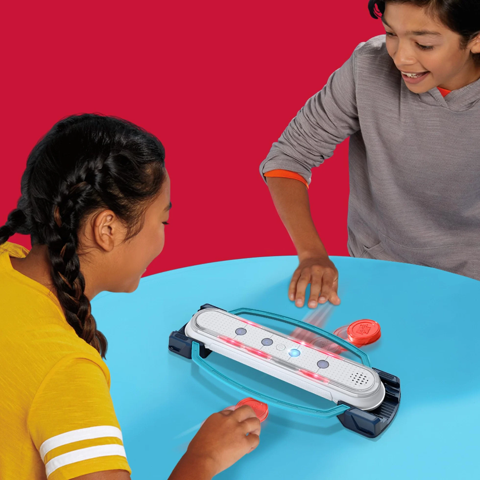 Hasbro Gaming Hypershot - Juego electrónico de Hockey de Mesa | 5 Juegos en 1 | Música, Luces y Sonidos | A Partir de 8 años | para 1 a 2 Jugadores | Juegos de Mesa para niños