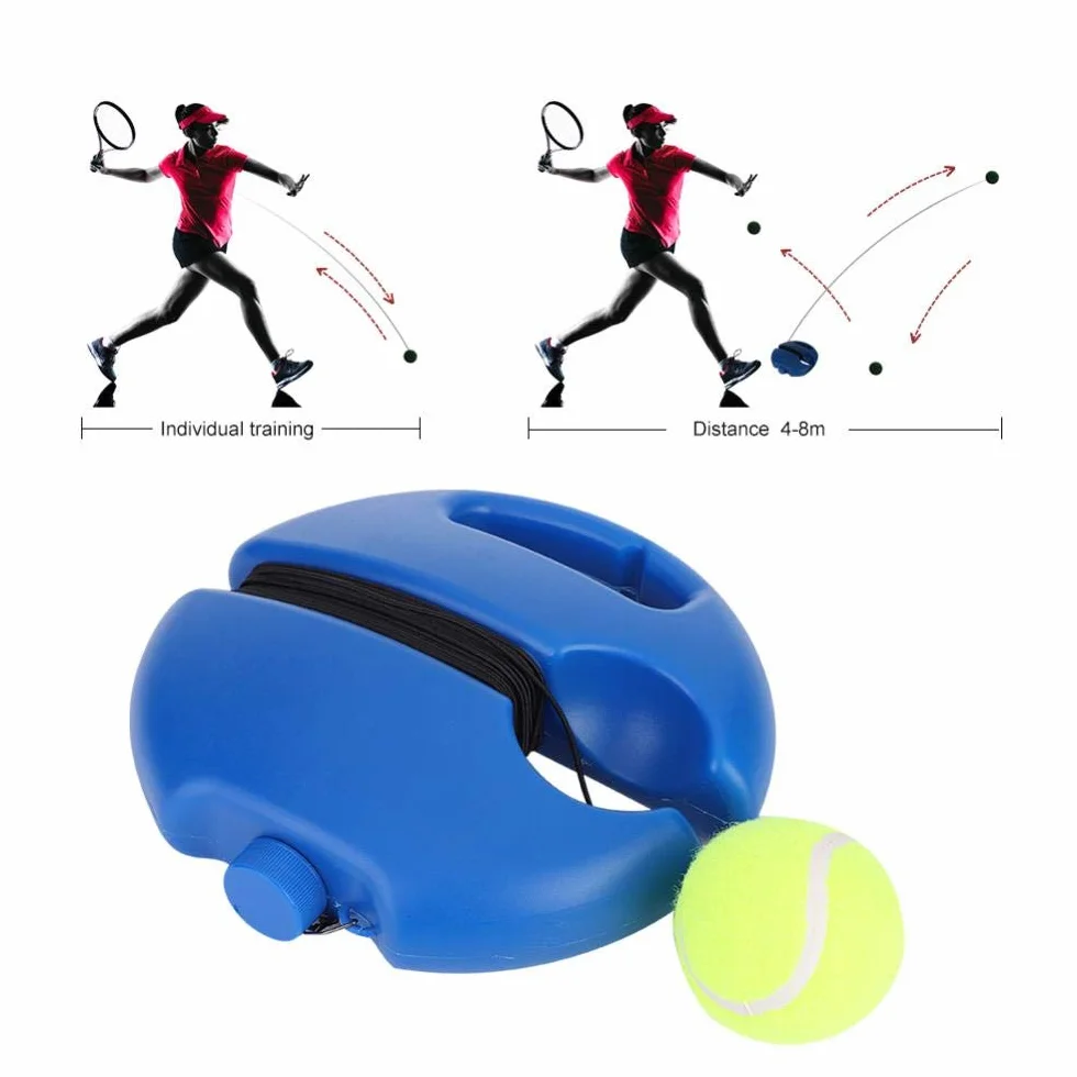 Keenso Entrenador de Tenis Individual con Base Set de Tenis Exterior para niños