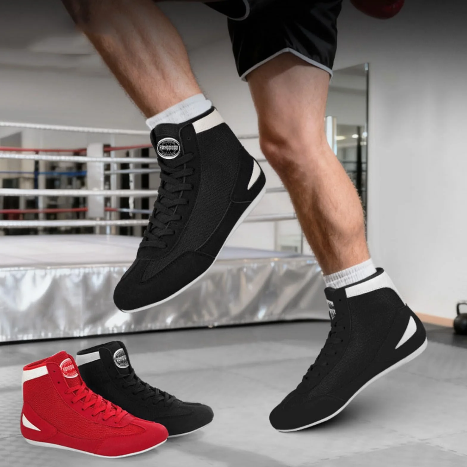 Zapatos de Boxeo Hixingo para Hombre Mujer 36-45, Zapatillas de Lucha con Suela de Goma Antideslizante