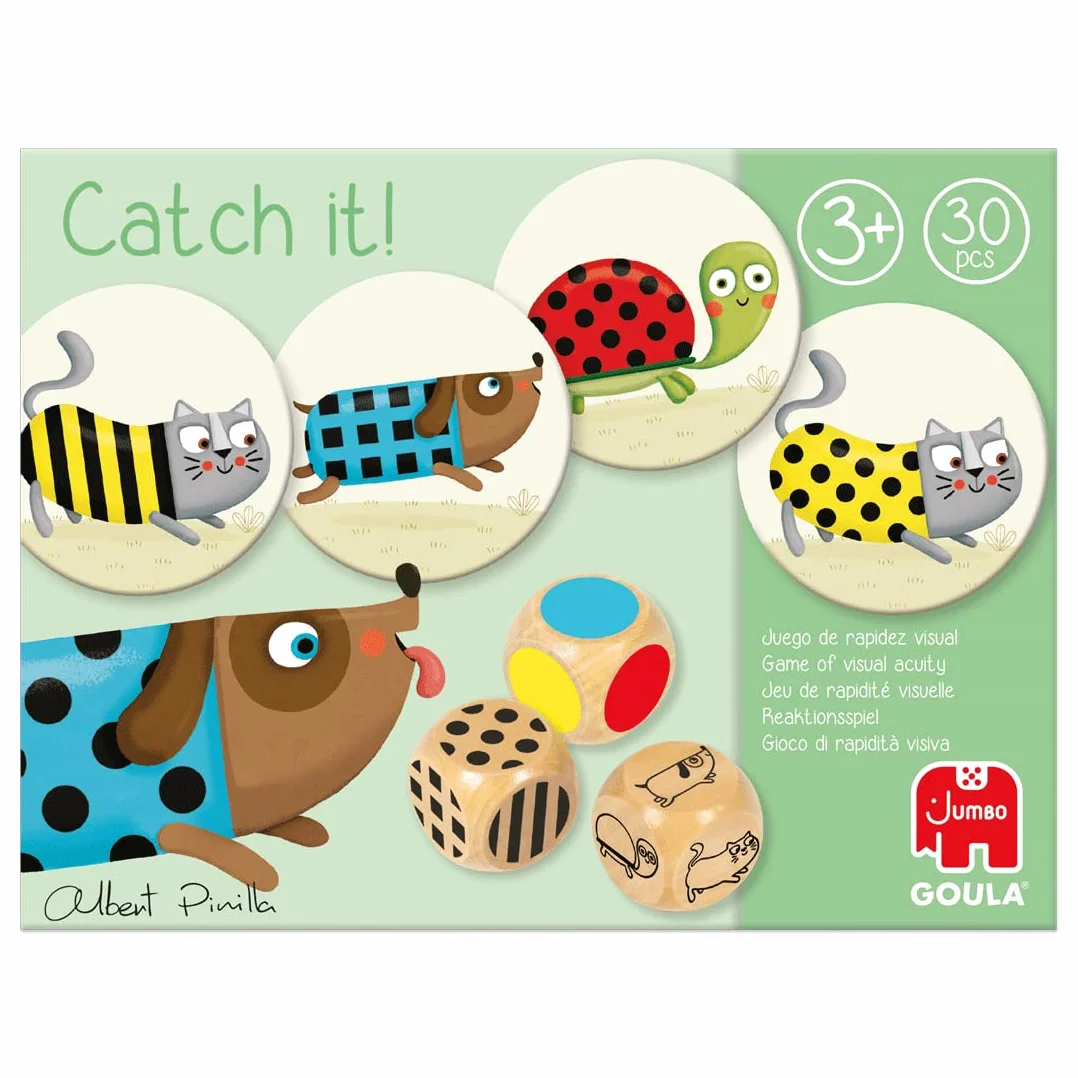 Goula - Catch It! Juego de mesa preescolar de agilidad visual para niños a partir de 3 años