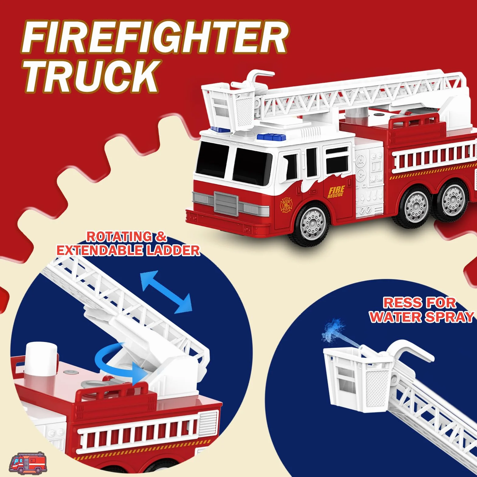 Doloowee 4 Pack Vehículo de Emergencia Juguetes Playsets para Niños, Helicóptero de Rescate, Coche de Policía, Camión de Bomberos, Ambulancia Coche Juguetes Regalo para Edad 3-12 Niños Niñas