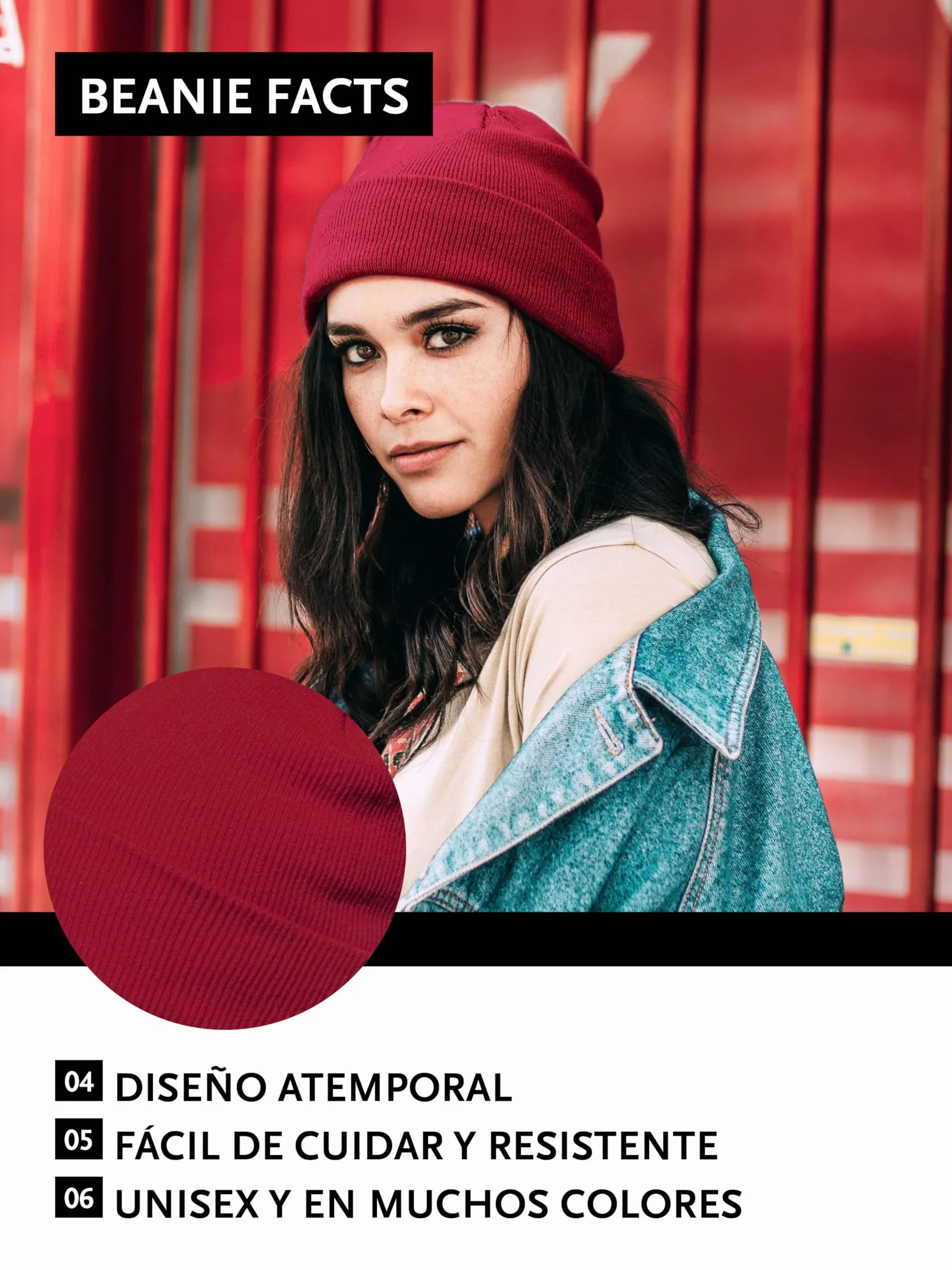 DonDon Gorro de invierno Beanie Diseño clásico
