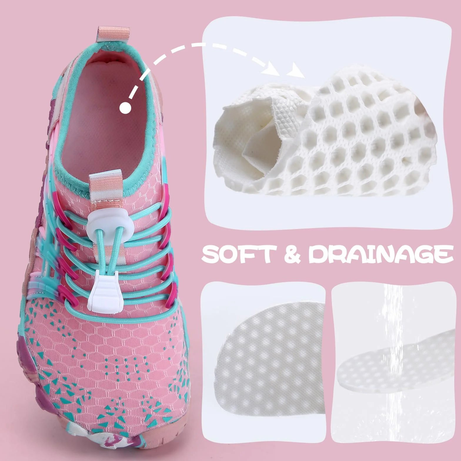 Water Shoes for Kids Boys Girls Swim Shoes Beach Pool Quick Dry Barefoot